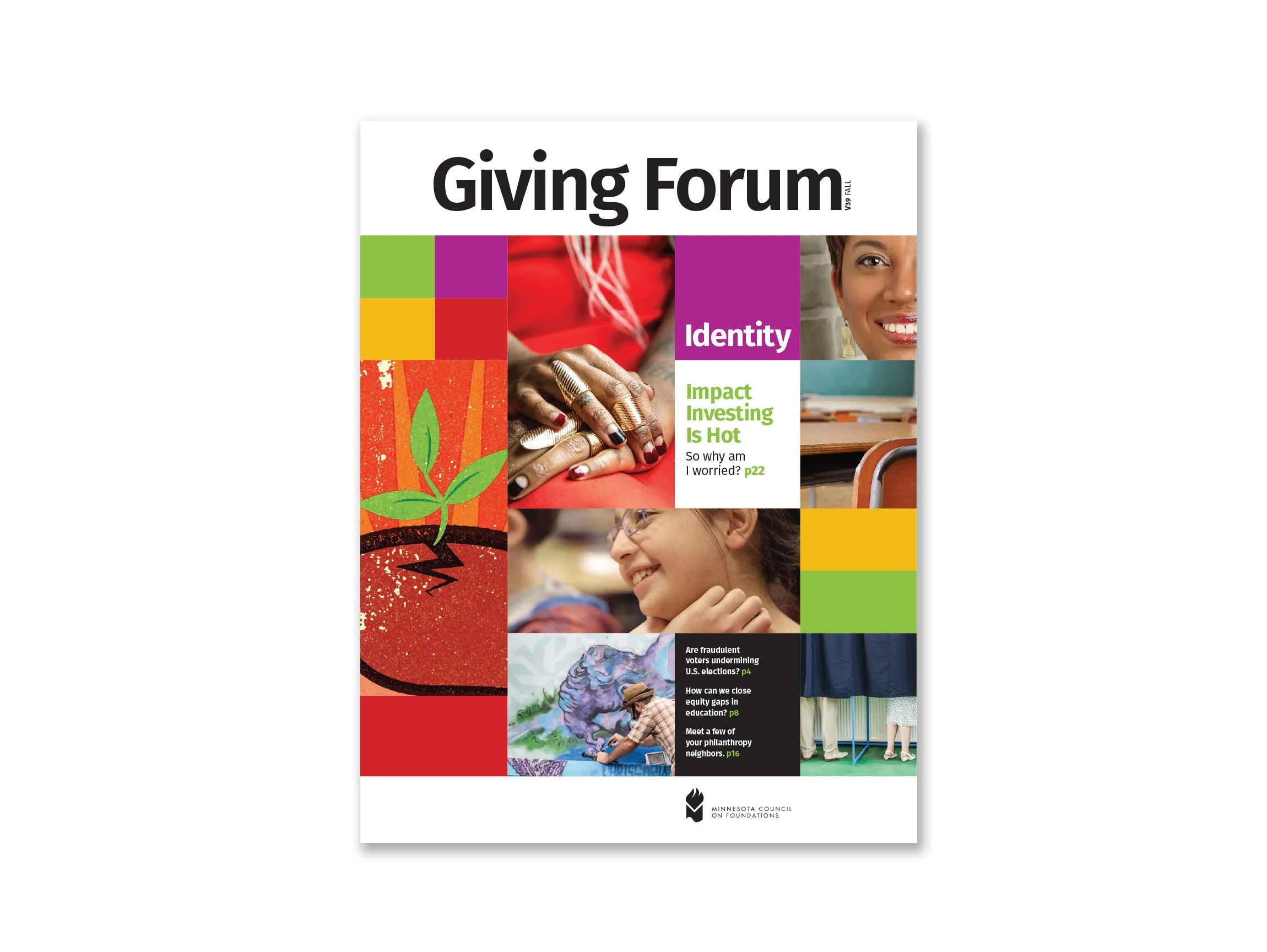 Giving Forum, V39 Fall, Front Cover
