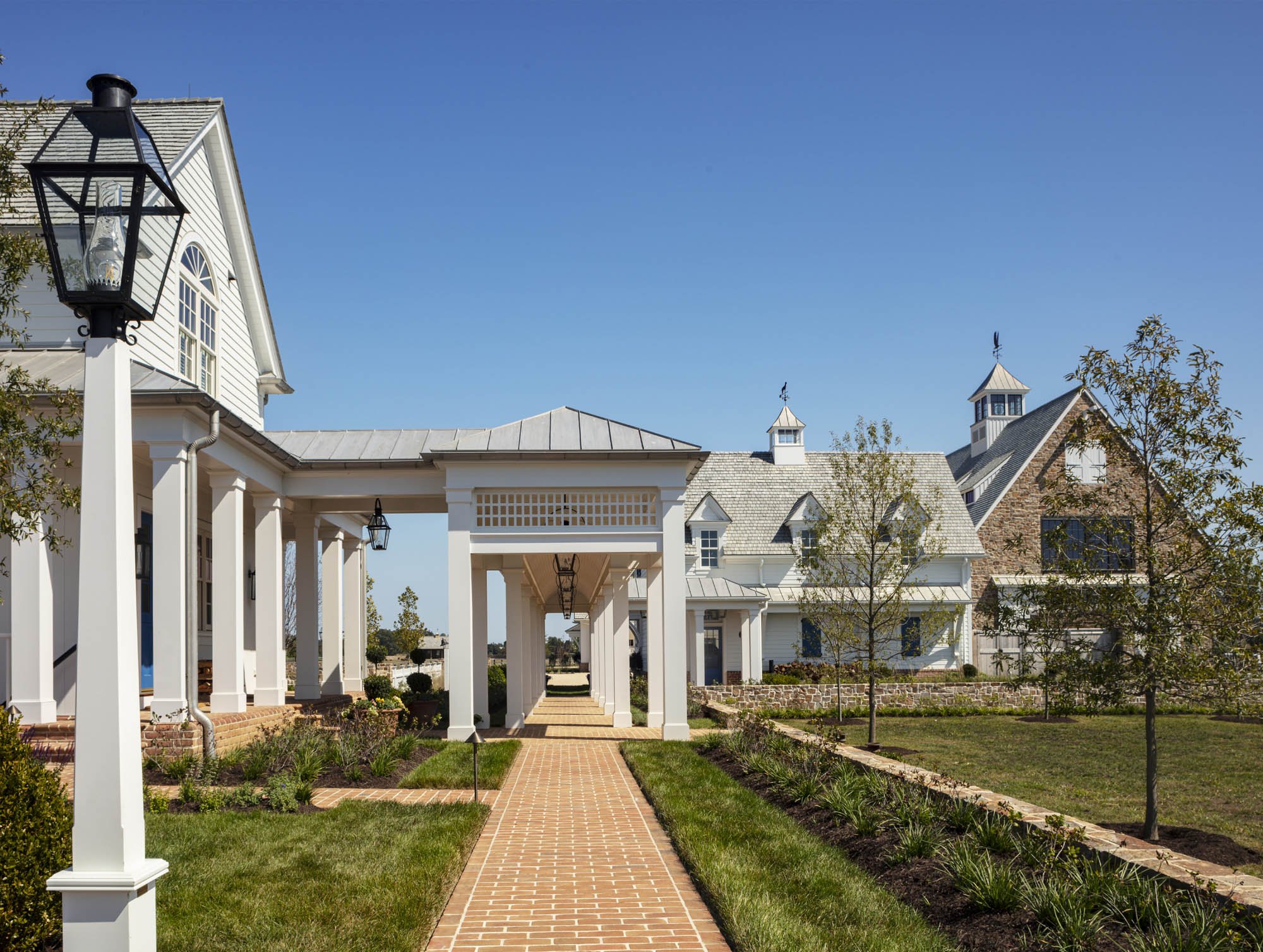 A traditional home in Maryland designed by Purple Cherry Architects. Photographs by Durston Saylor.