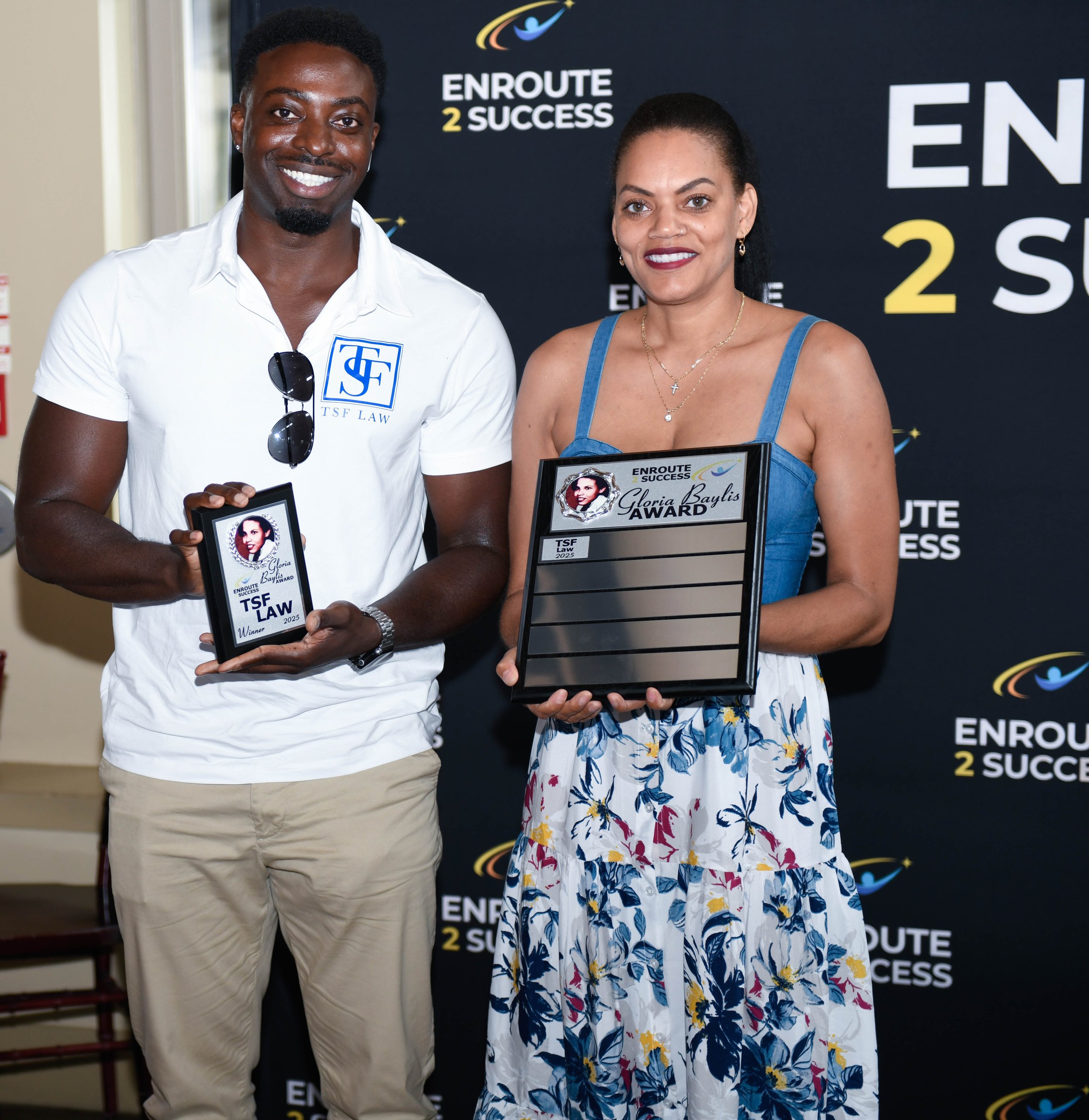  TSF Law winning the Gloria Baylis award. Photo by Desran Mckie. 