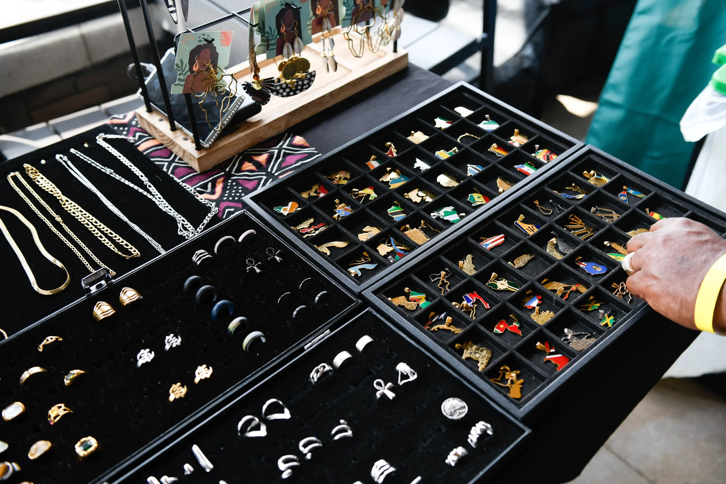  Afro Crush presents their jewellery. Photo by Desran Mckie. 