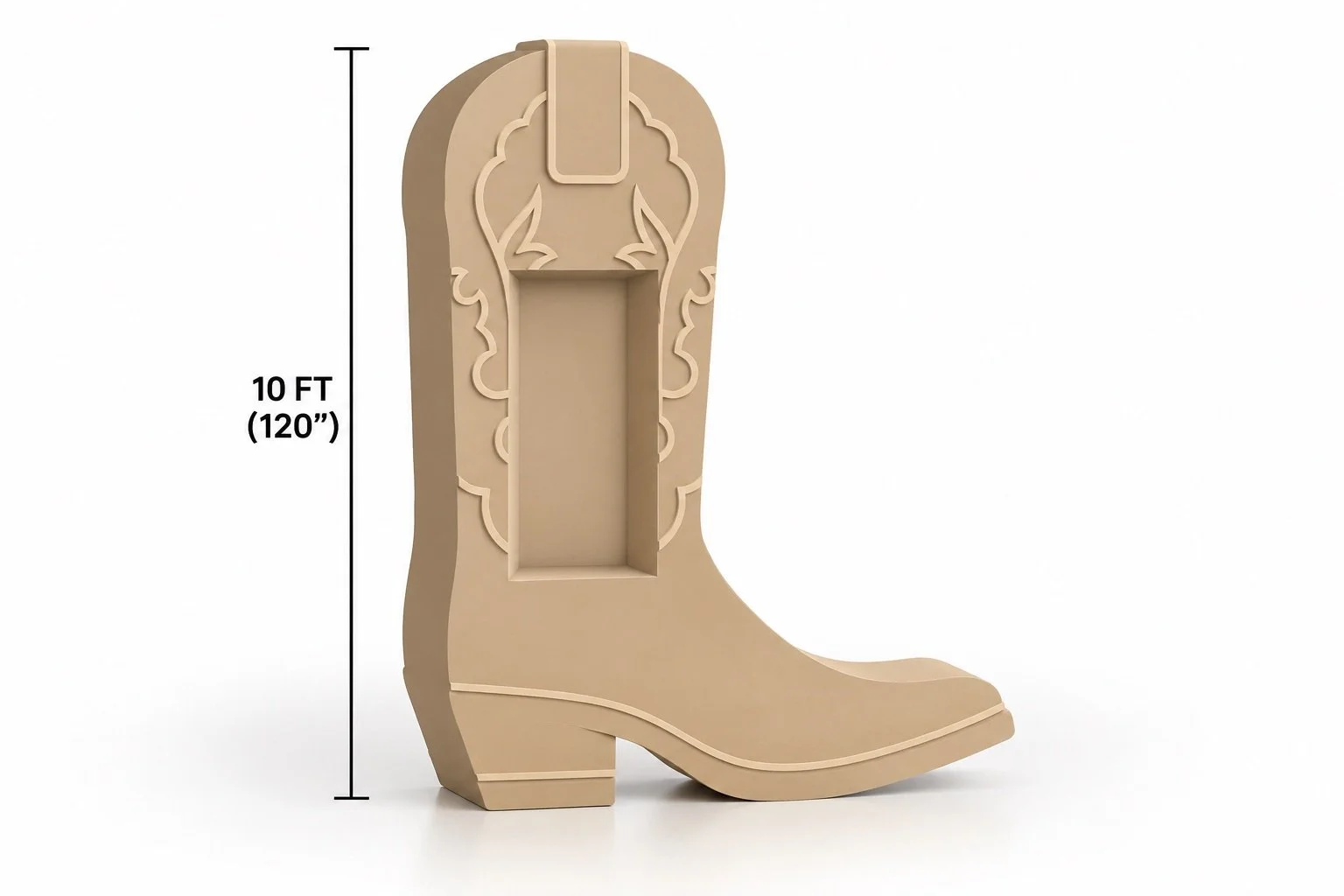 3D Cowboy Boot