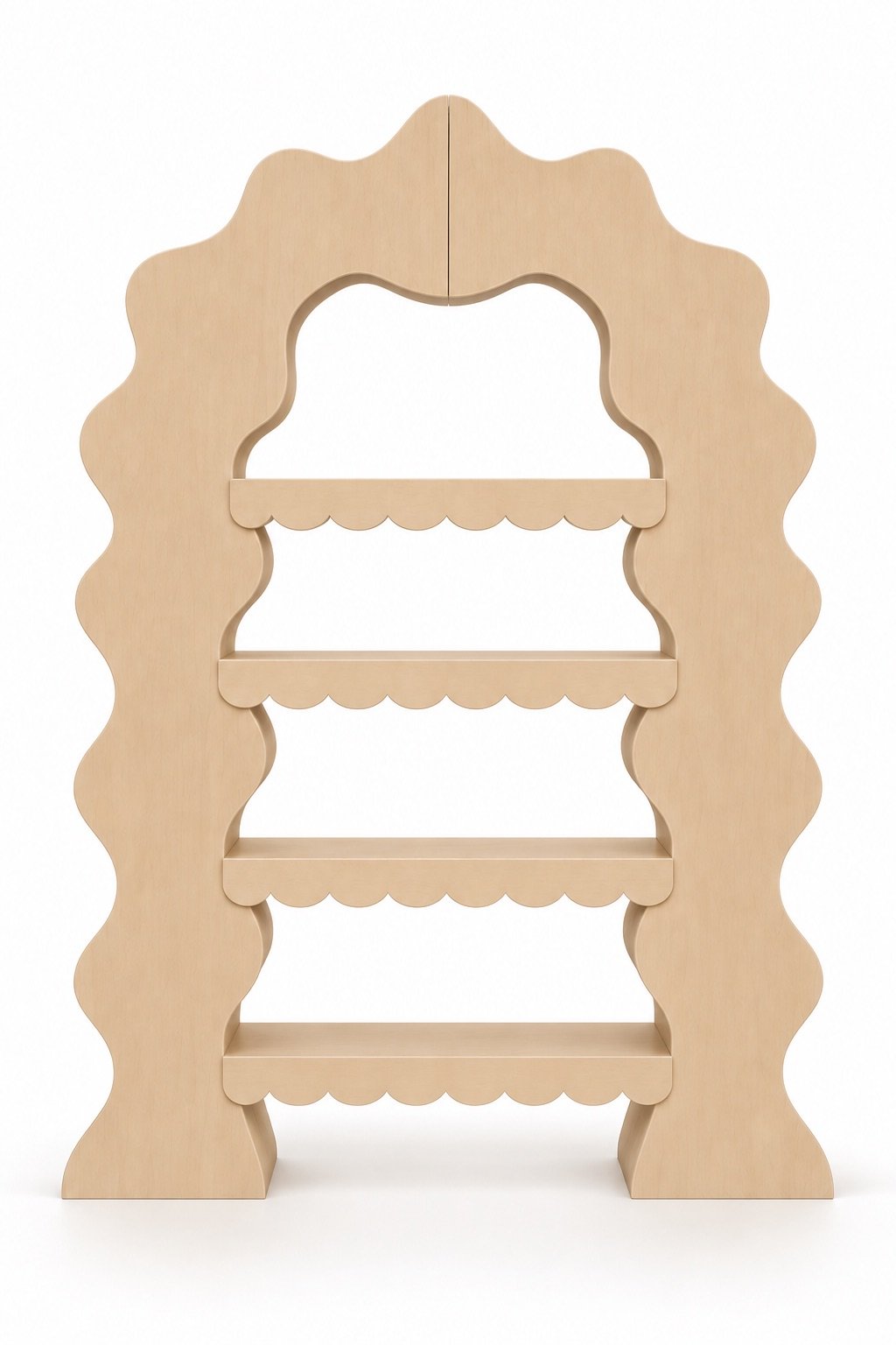 3D Wavy Arch w/ Scalloped Shelves - Collapsible