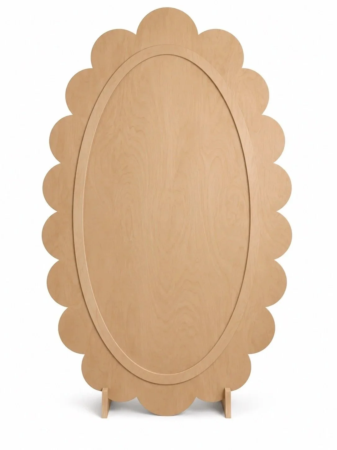 Scalloped Oval Backdrop