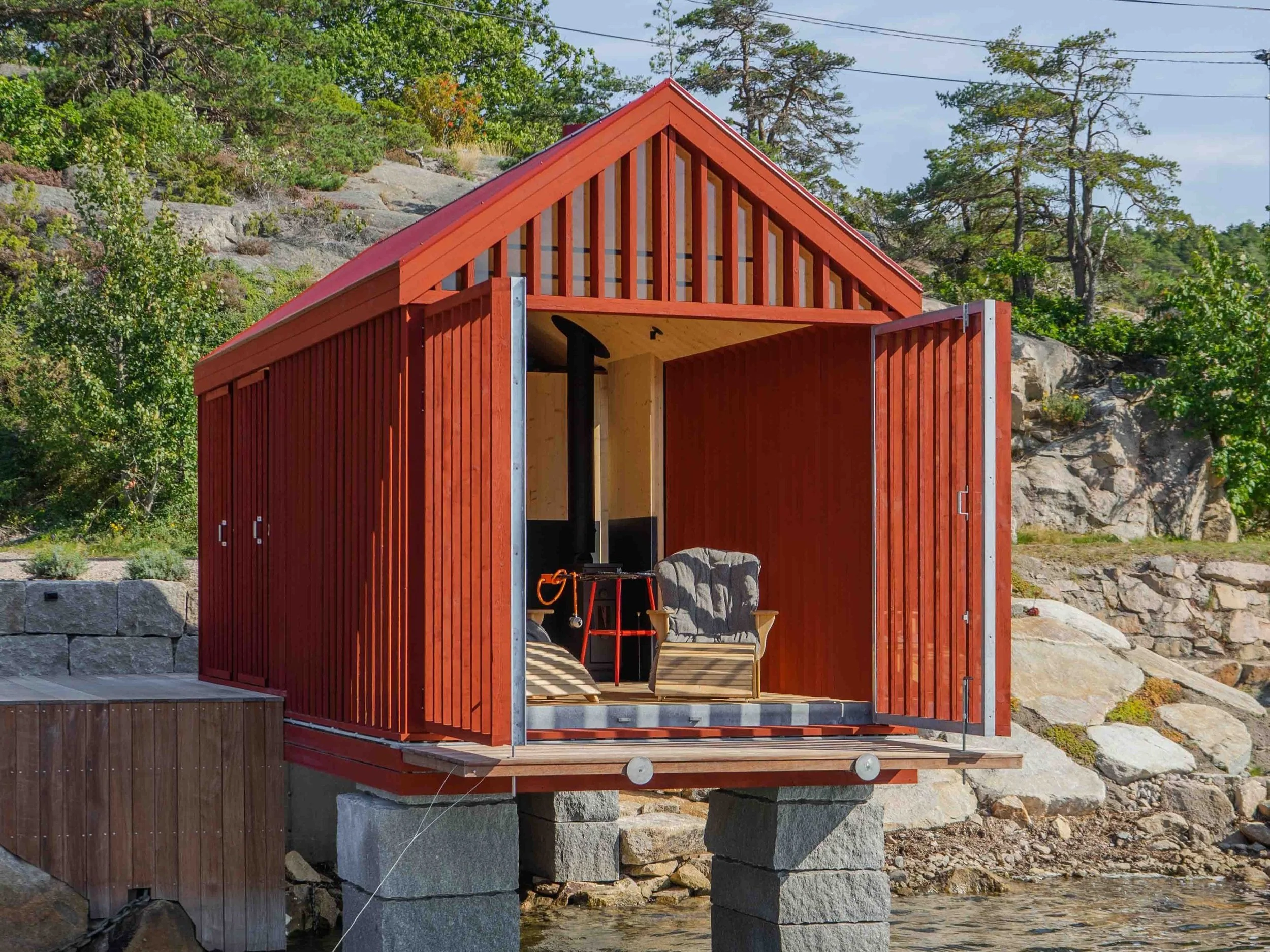 Badehus, Hankø — Byggmester Egil Norli