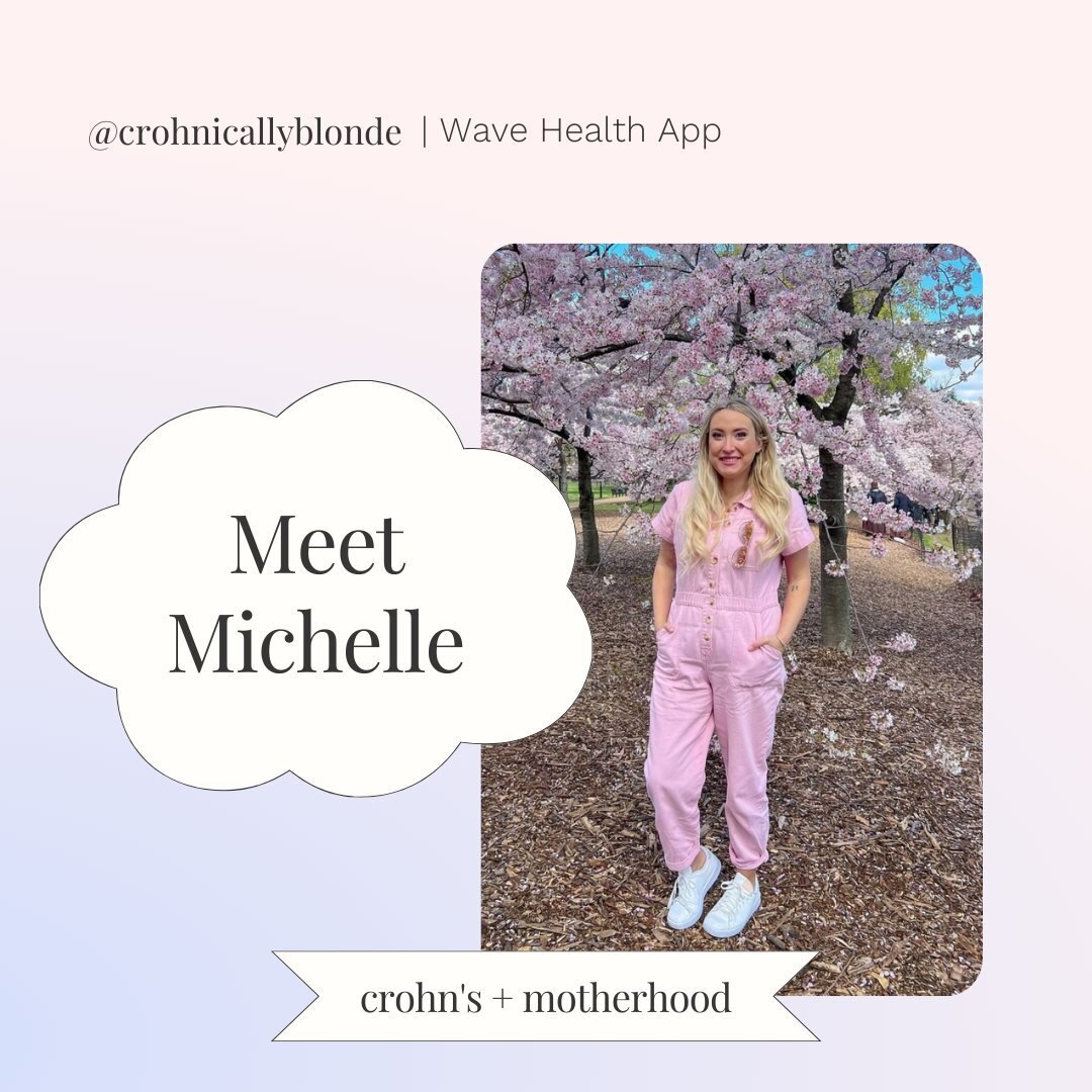 Today, we&rsquo;re excited to highlight another incredible advocate in the IBD community &mdash; Michelle Pickens (@crohnicallyblonde).

Michelle uses her multiple media platforms to share her journey as she navigates motherhood and mental health wit
