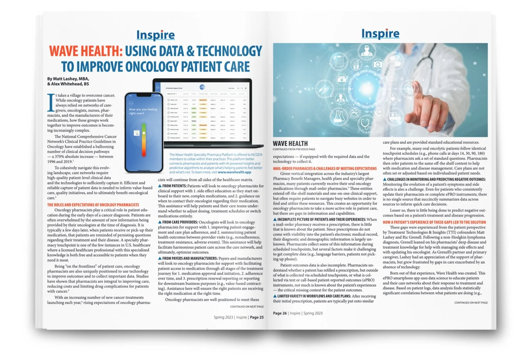 Wave Health featured in NCODA publication, Inspire — Wave Health