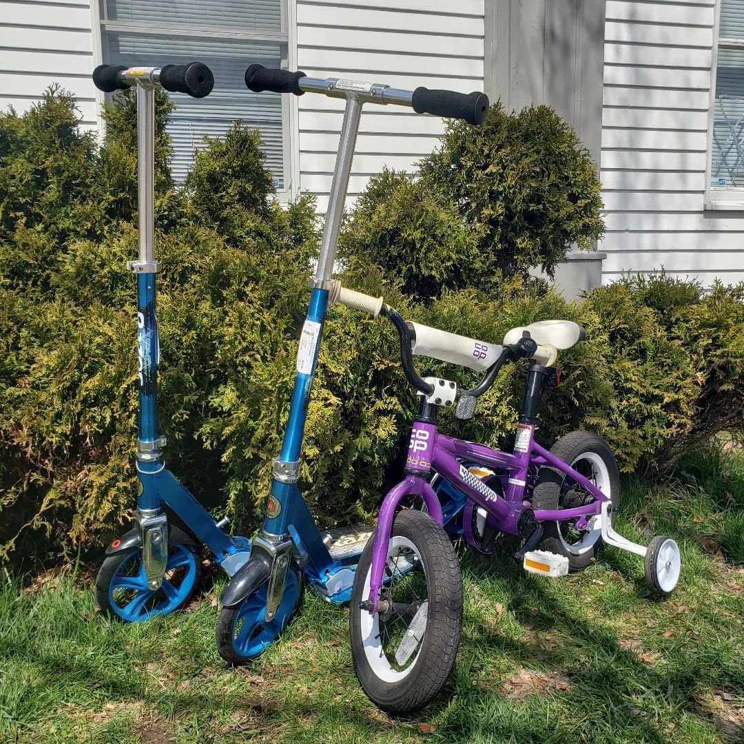 Little Wheels 🛴

Razor A5 Lux Scooters
$42 each

REI Rev 12 Bike
$64