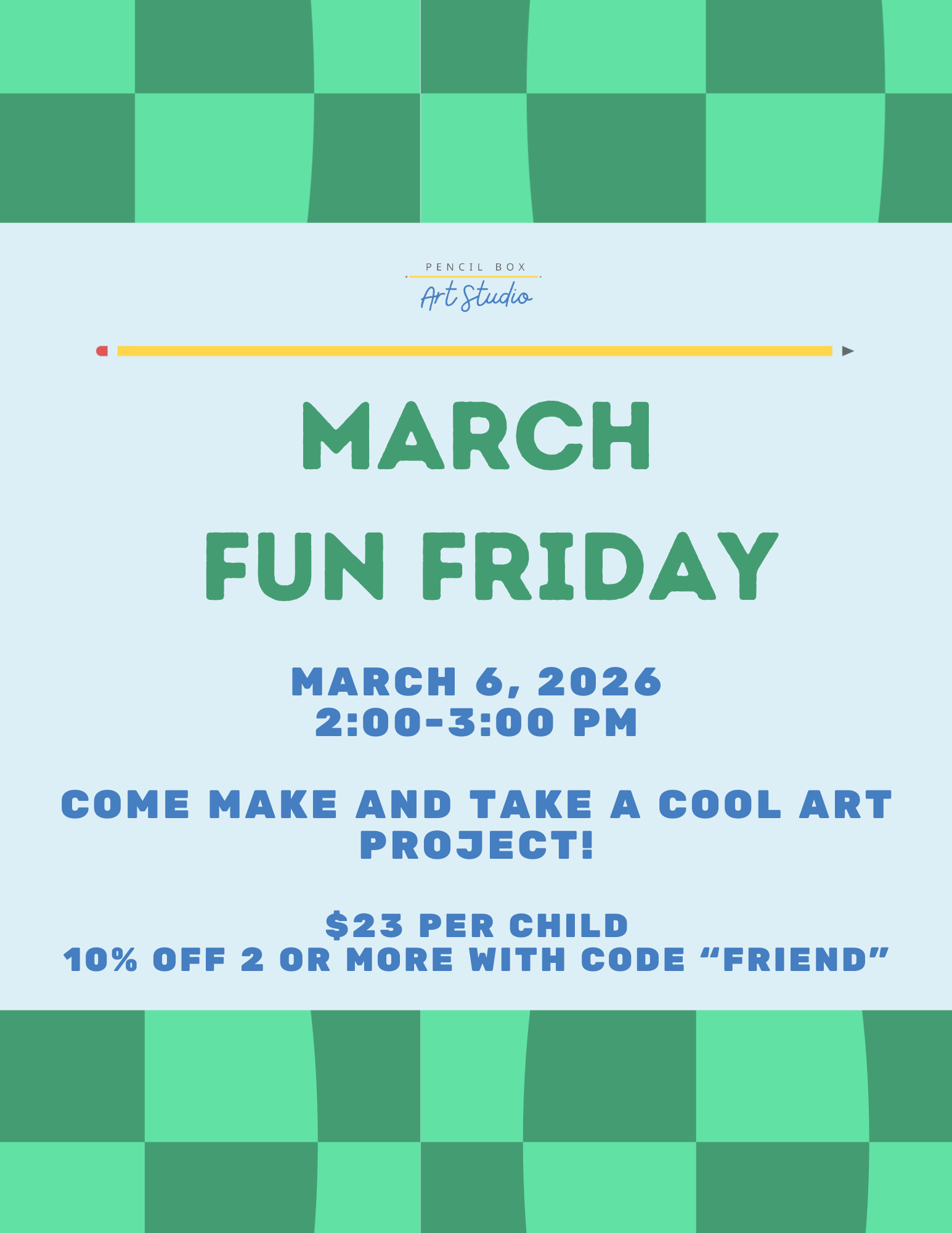 FUN FRIDAY: March 6, 2026, 2:00-3:00 pm