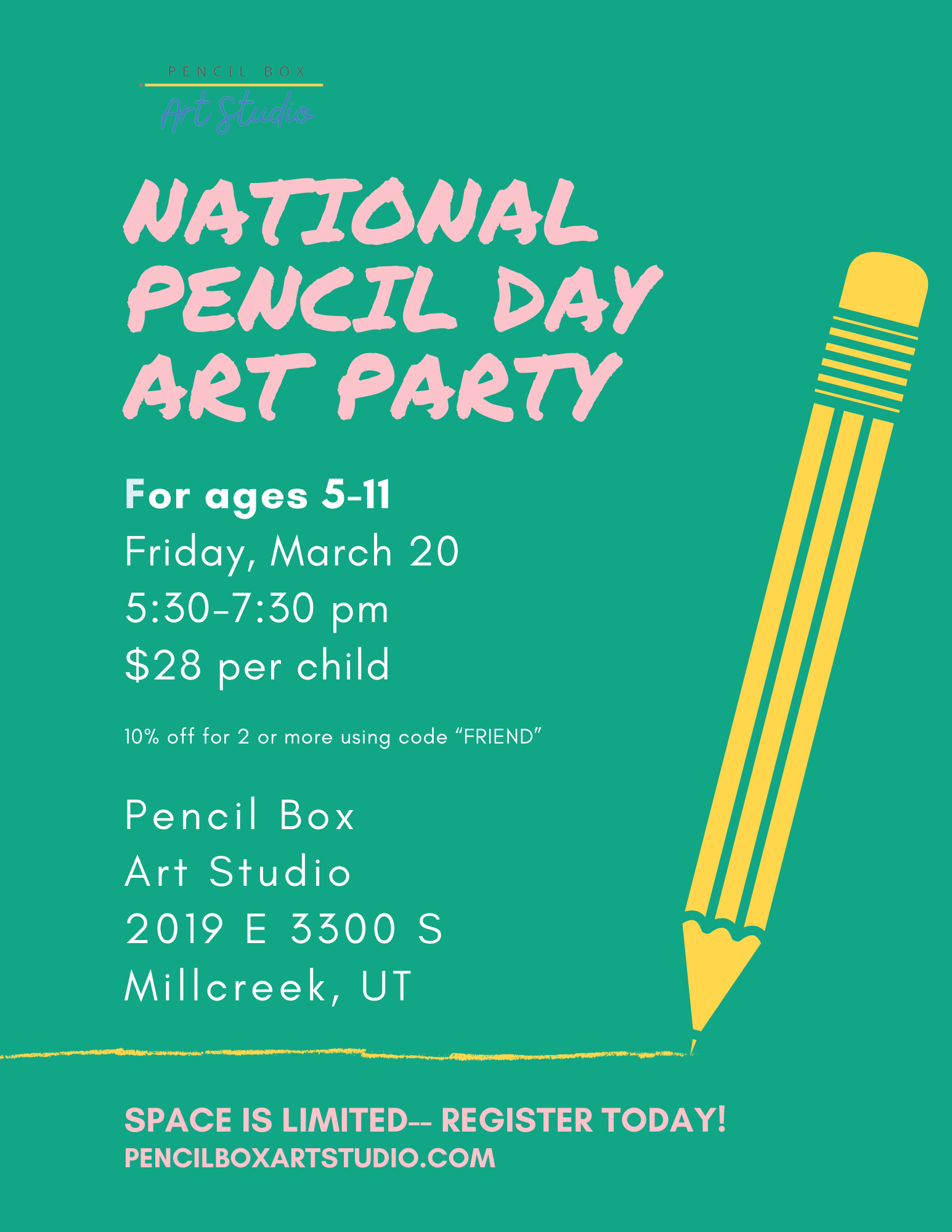 NATIONAL PENCIL DAY Art Night