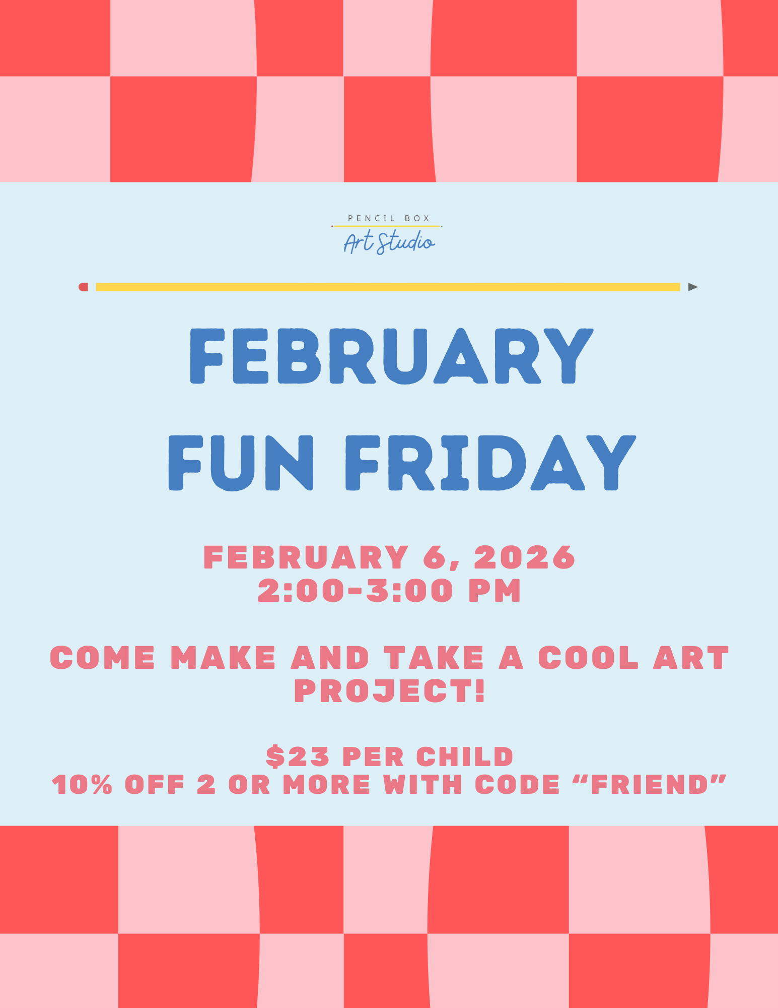 FUN FRIDAY: February 6, 2026, 2:00-3:00 pm