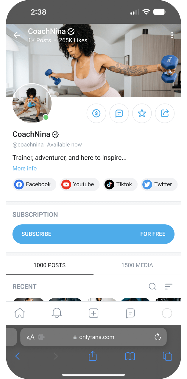 Onlyfans free account