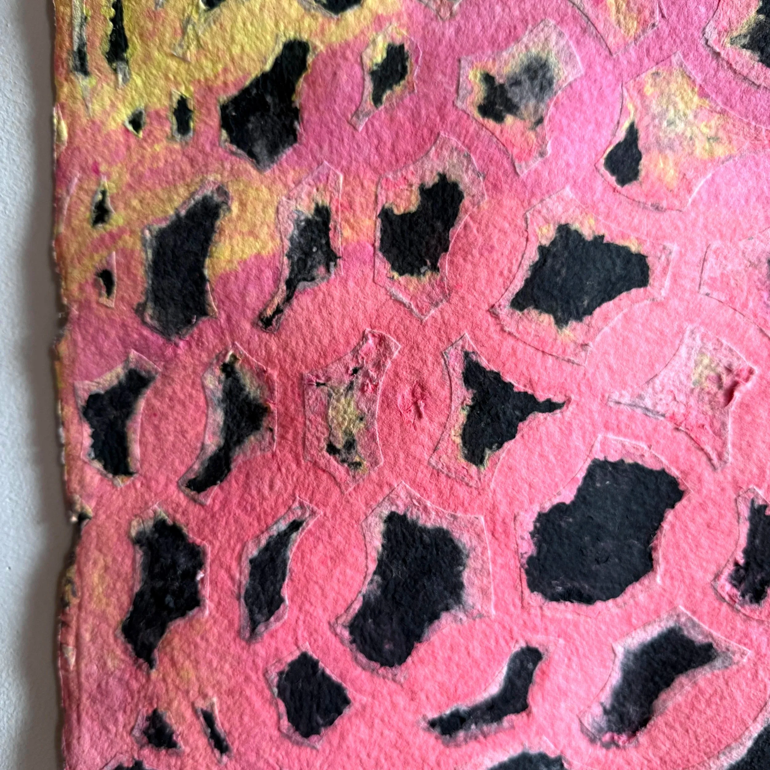 Accelerant II 2025  Handmade cotton paper (detail)