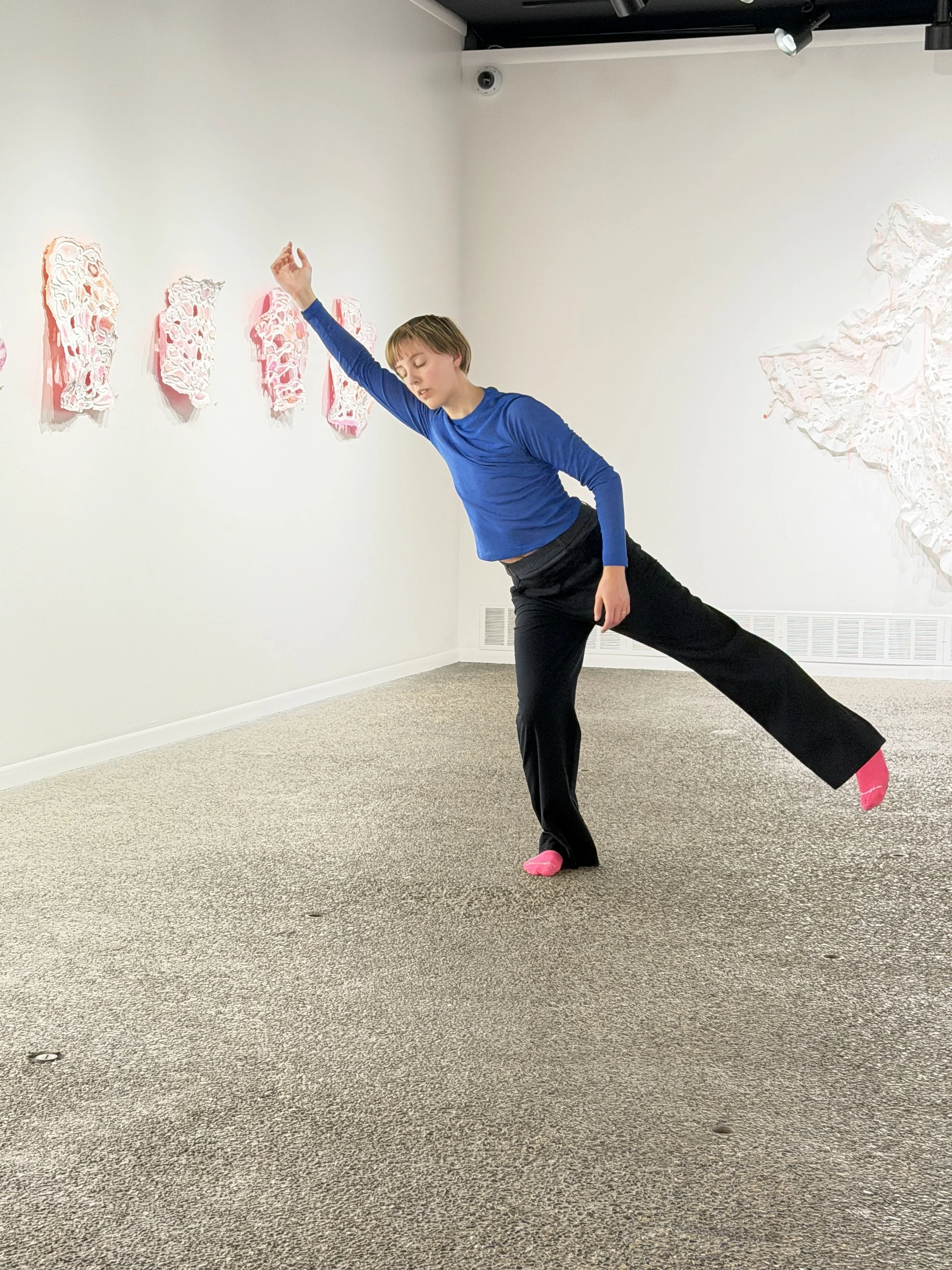 Dancer/Choreographer, Annika Johansson performing Incubating 