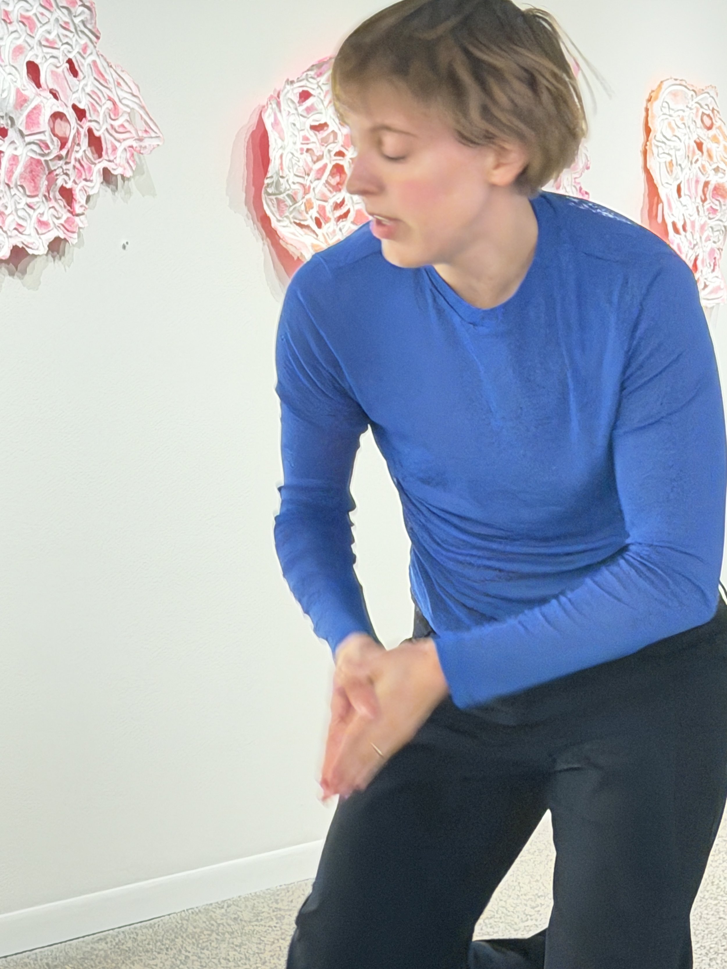 Dancer/Choreographer, Annika Johansson performing Incubating 