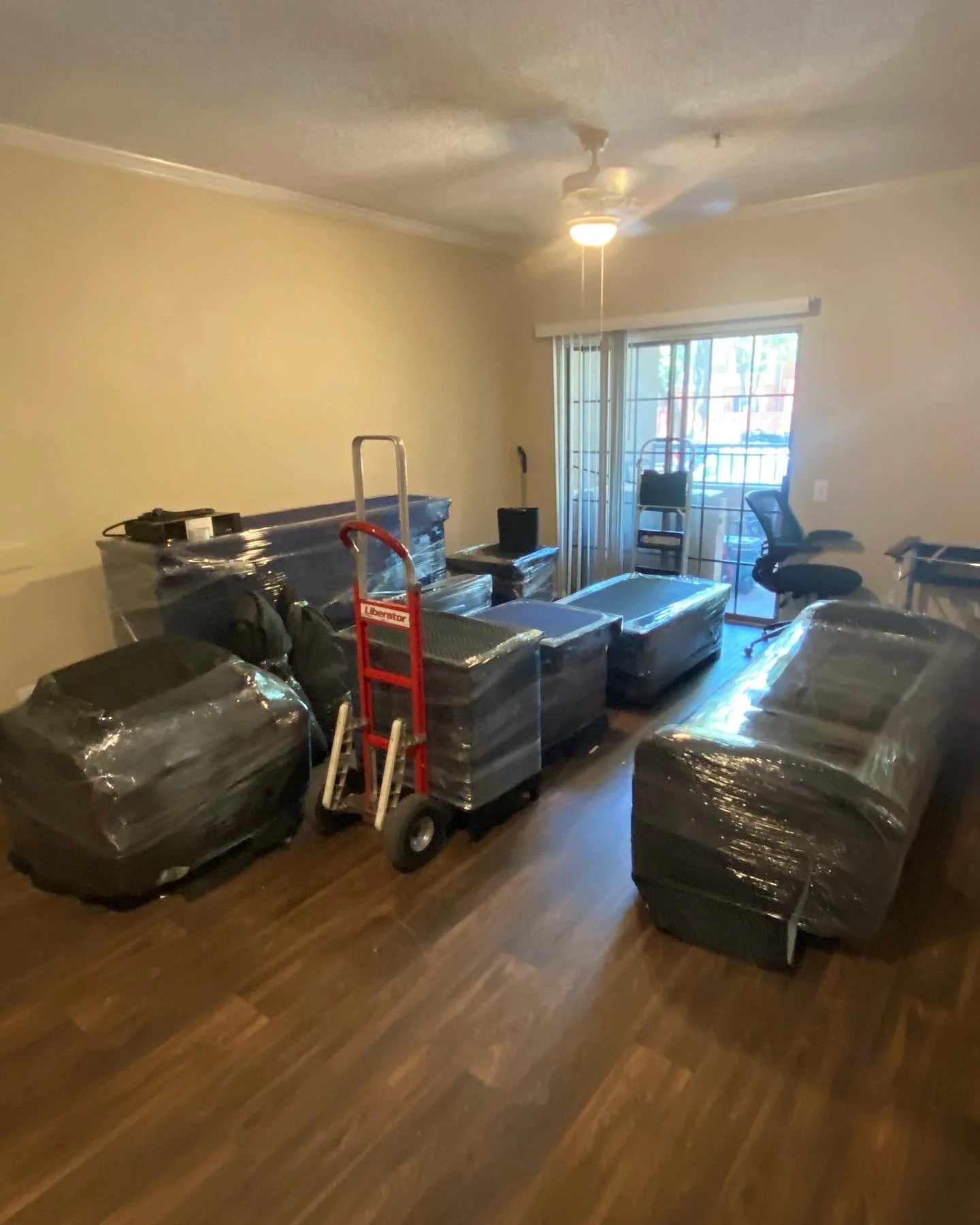 Wrapped all furniture & ready to load 