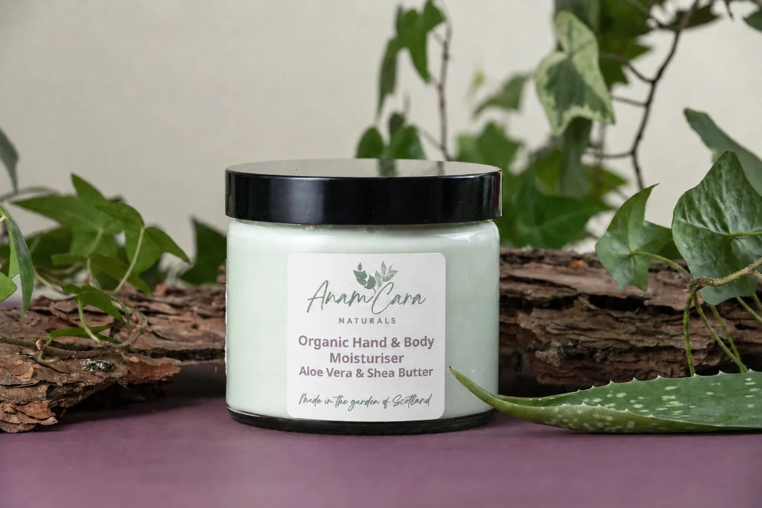 Organic Hand & Body Moisturiser - Aloe Vera and Shea Butter