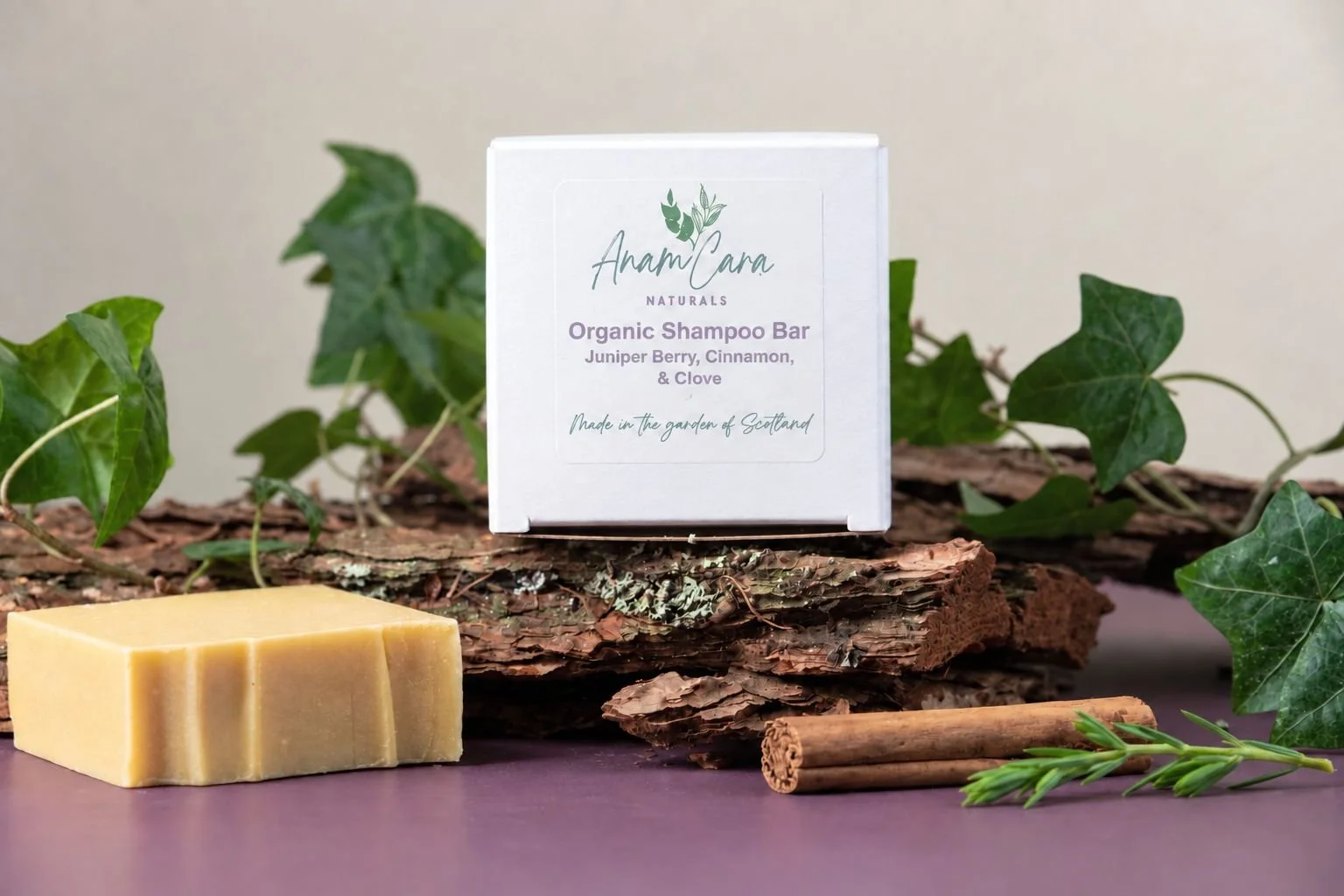 Organic Shampoo Bar - Juniper Berry, Cinnamon, & Clove