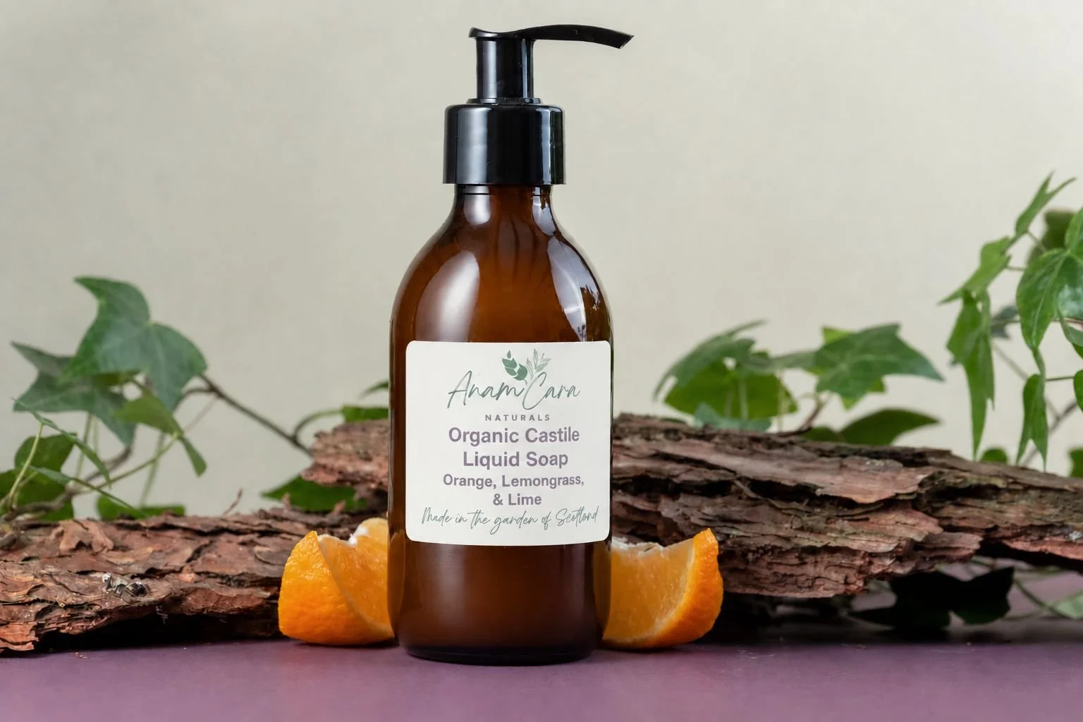 Organic Castile Liquid Soap - Orange, Lemongrass & Lime
