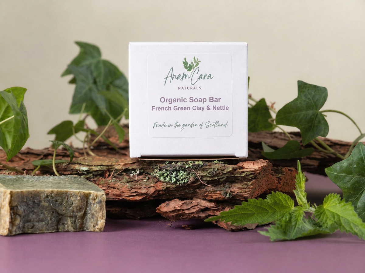 Organic Soap Bar - French Green Clay & Nettle