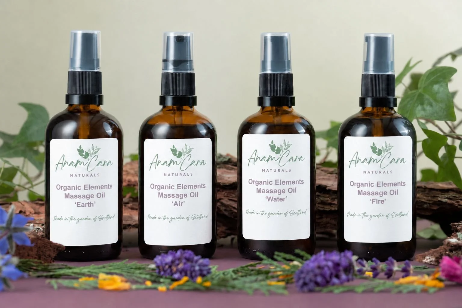 Organic Elements Massage Oil Set