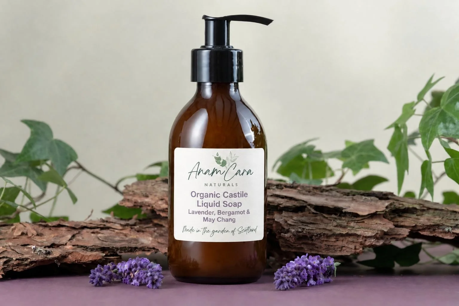 Organic Castile Liquid Soap - Lavender, Bergamot & May Chang