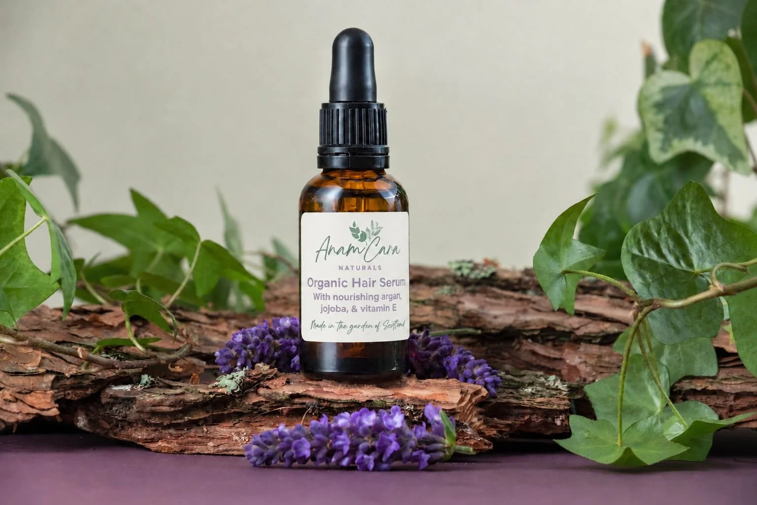 Organic Hair Serum - Argan, Jojoba, & Vitamin E (30ml)
