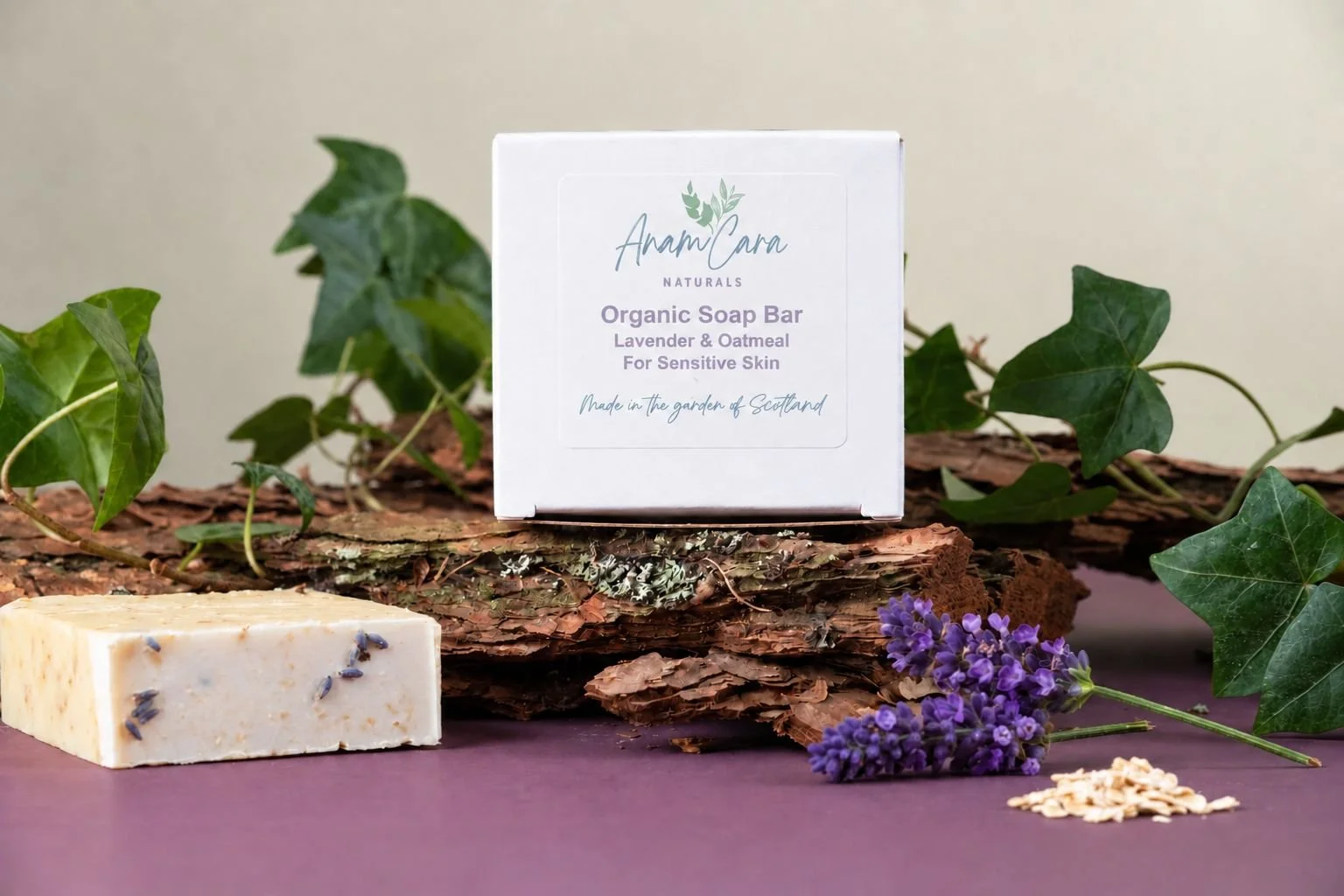 Organic Soap Bar - Lavender & Oatmeal