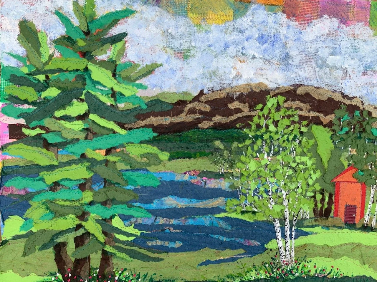 Peaceful Place, Origninal Mixed Media Art, Barbara H Greenwood