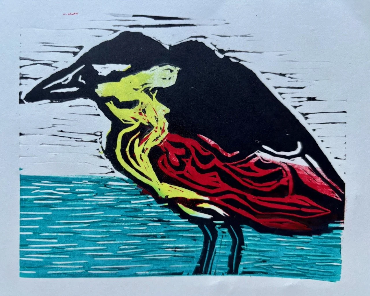 Scooter Bird, Print, Barbara H Greenwood