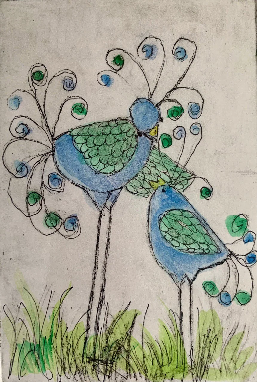 Love, Aquatint Print, Barbara H Greenwood