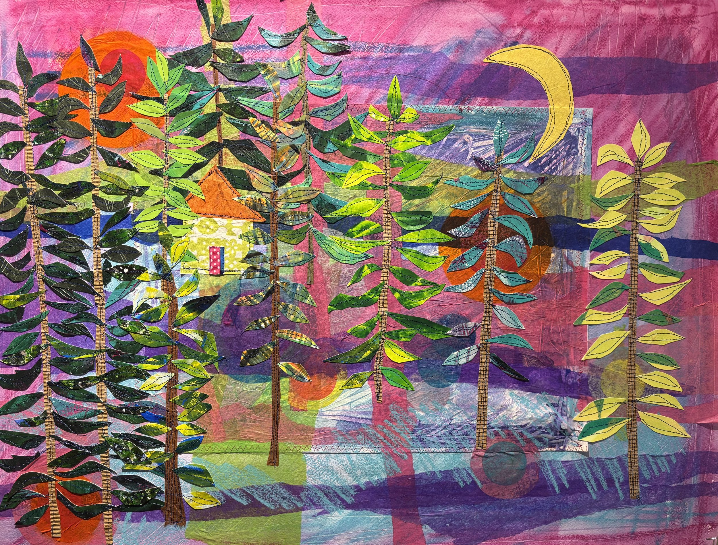 Northern Lights - 21x25, $1,200