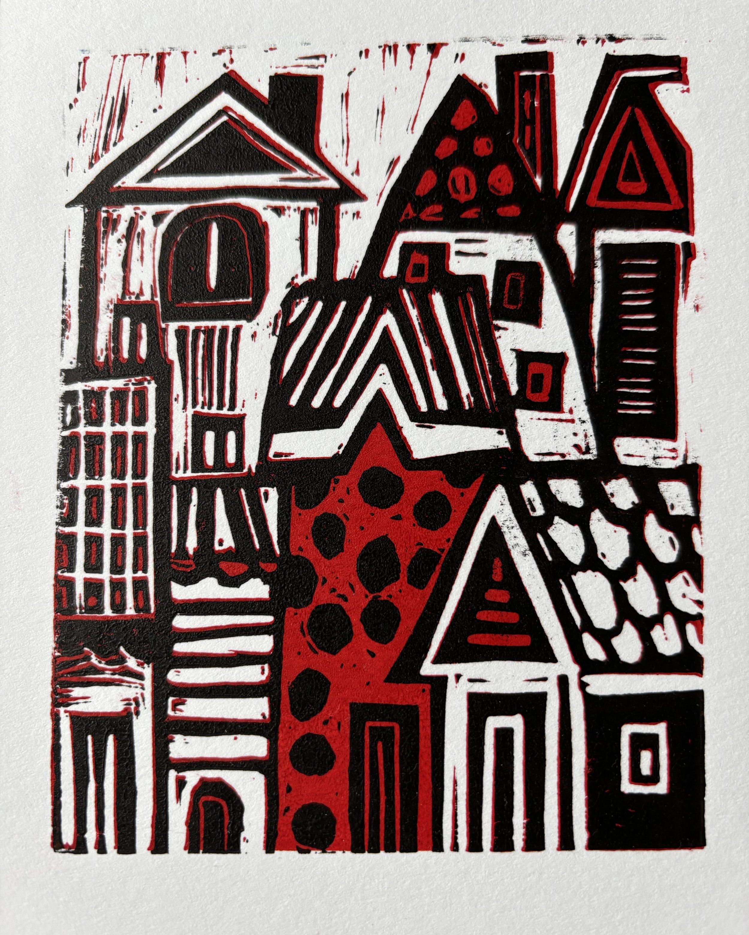 The Neighborhood - 5x7, $75