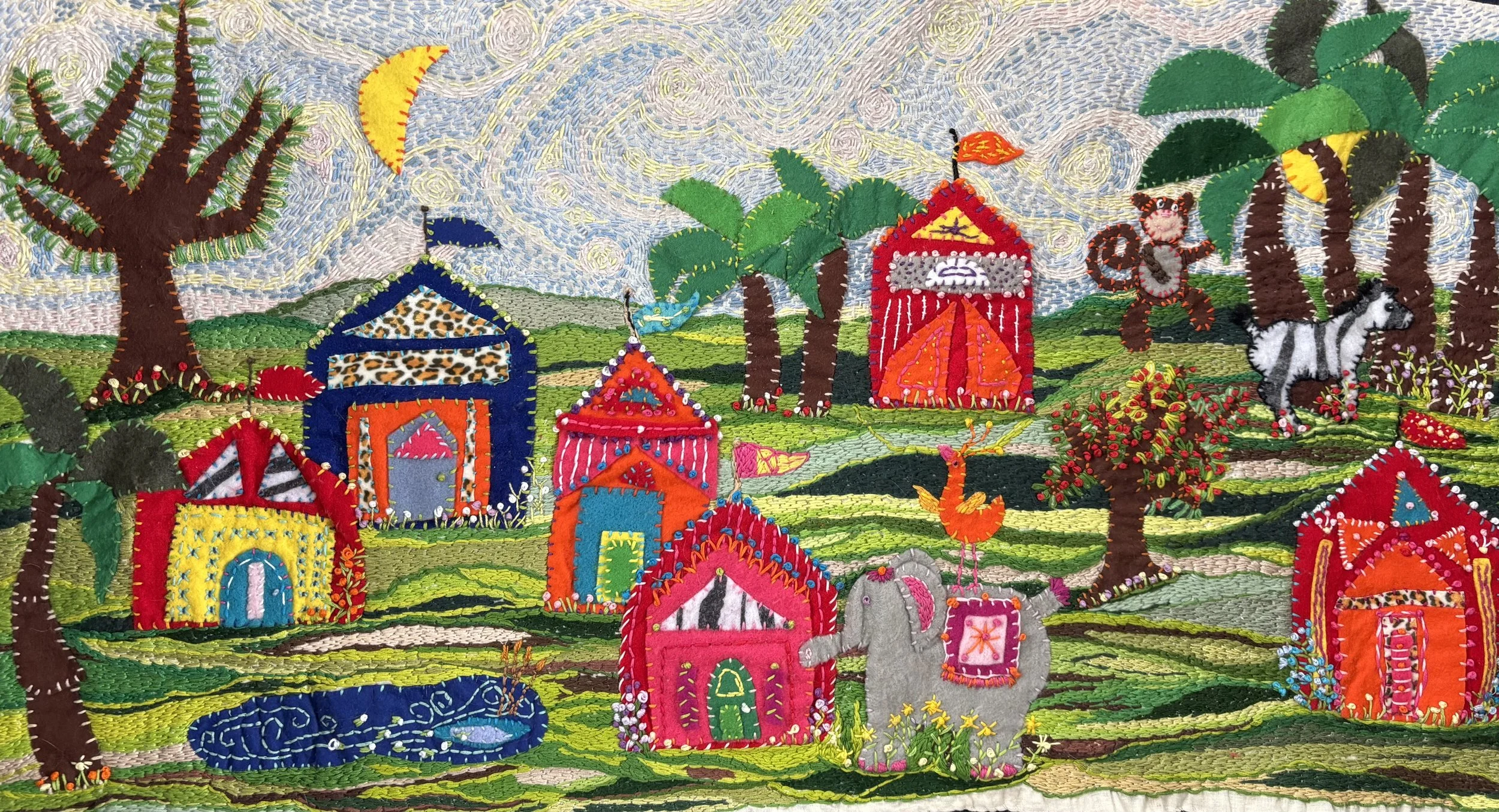 Wonky Circus - 46x33, $1,200