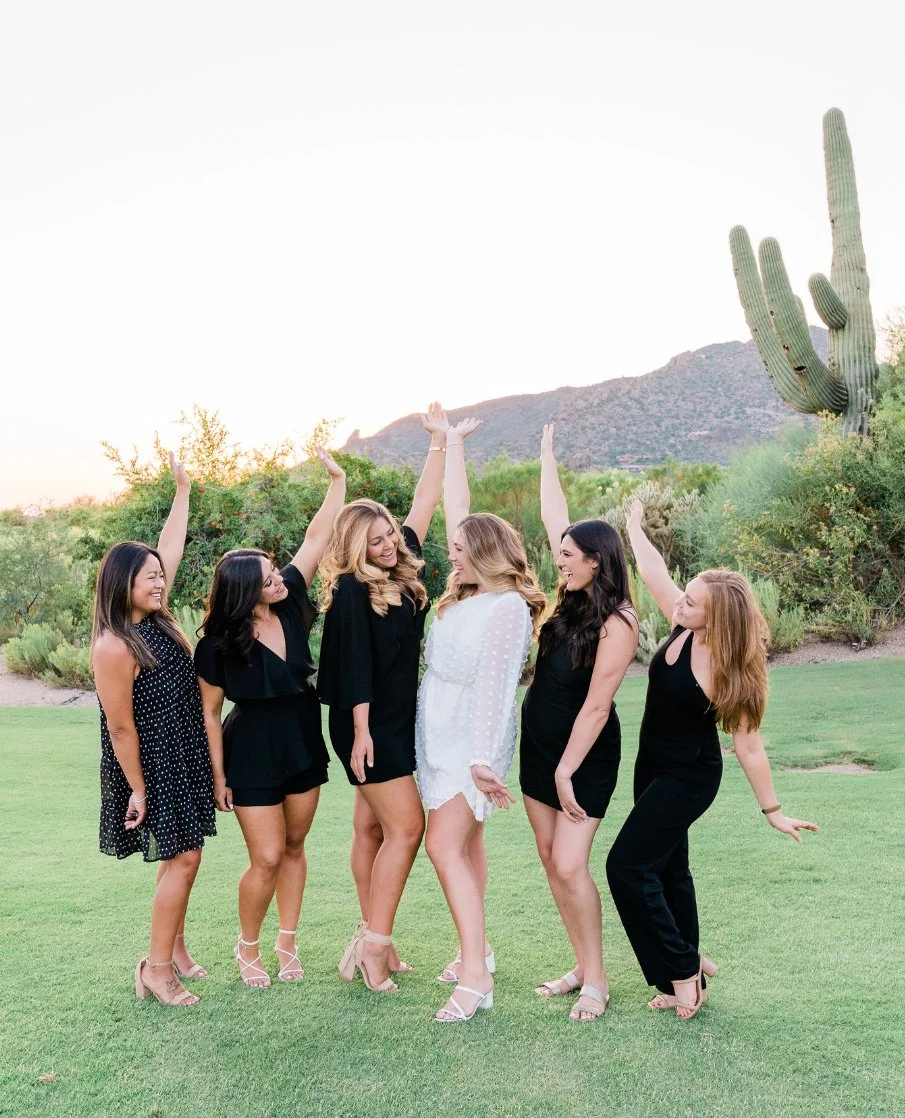 Nothing beats golden hour in the desert 🌵✨⁠
This Scottsdale crew brought the high vibes and the killer outfits, this is your reminder to plan some of your shoot right before sunset for that glowy, glowy light.⁠
⁠
We&rsquo;ll take candid + posed phot