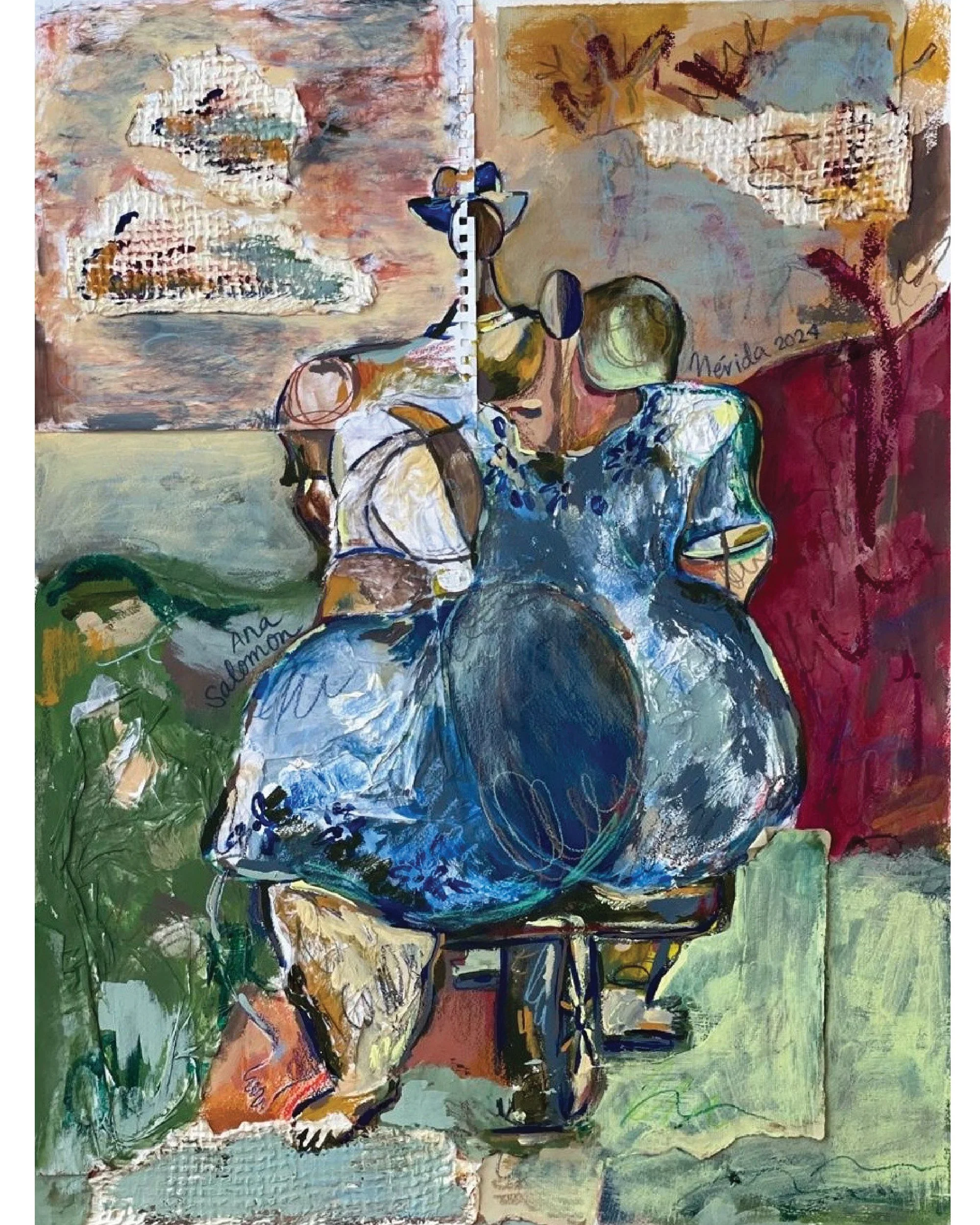 Mix Media 60 x 30 in