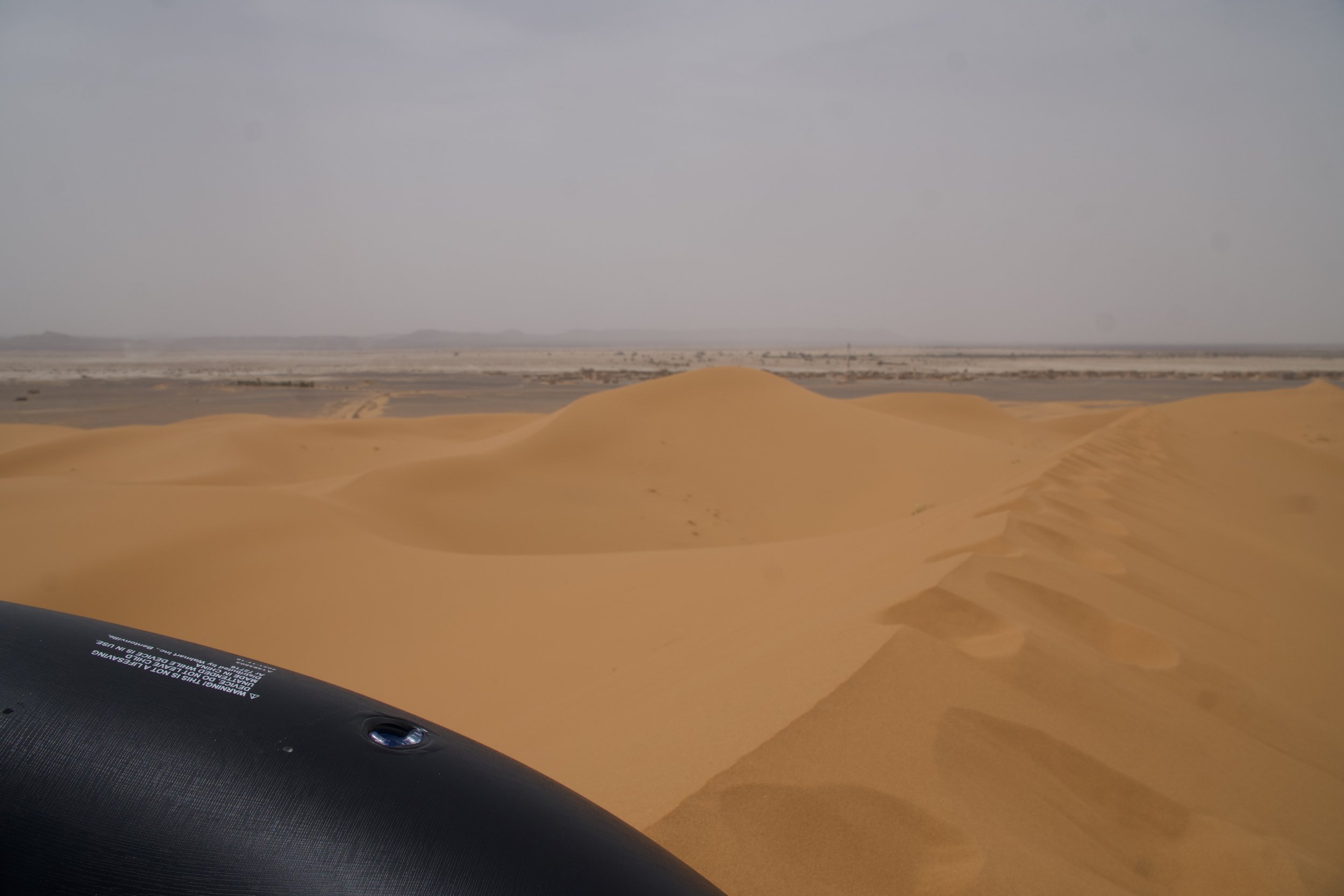 start of the dunes