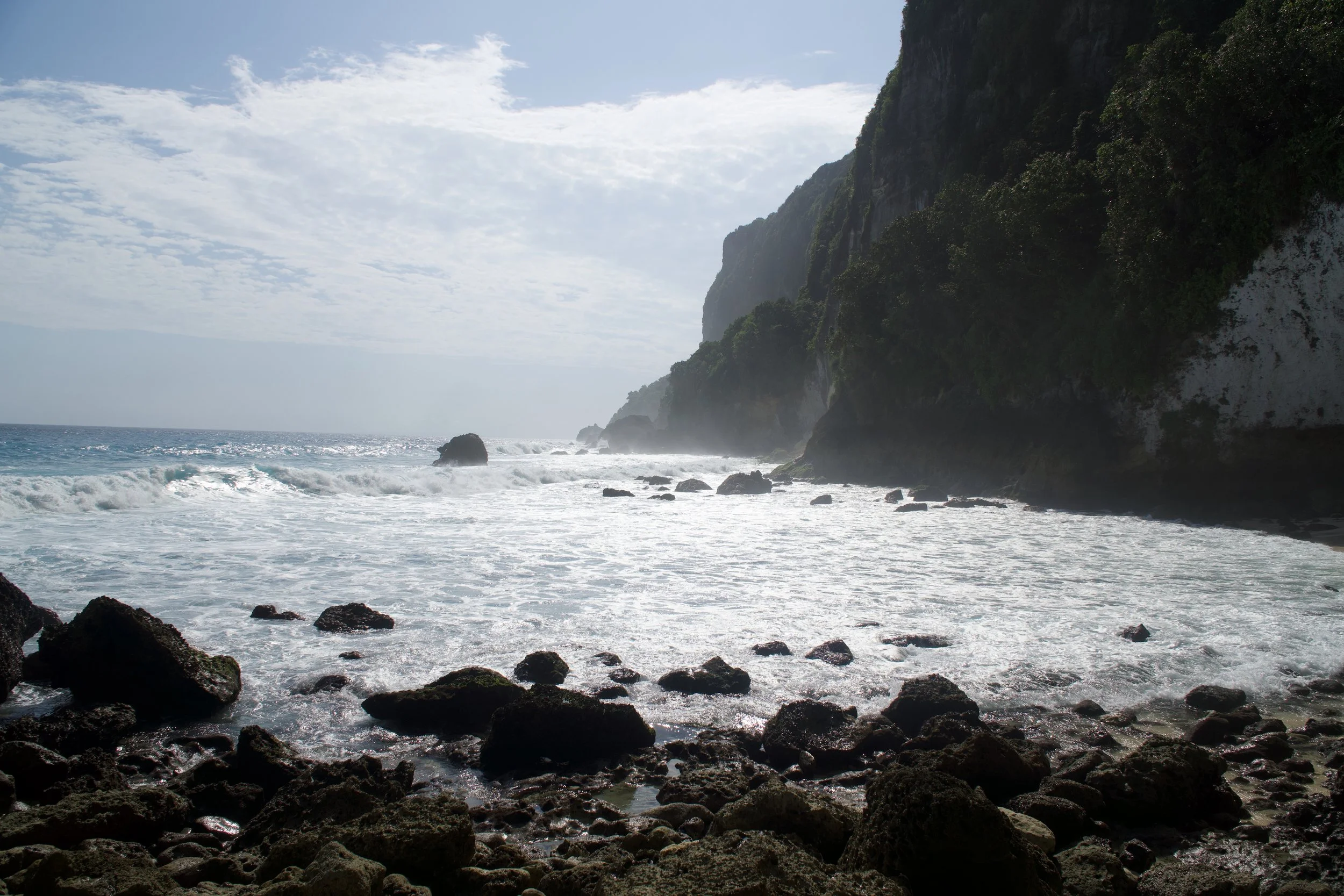 secluded beach in Indonesia 