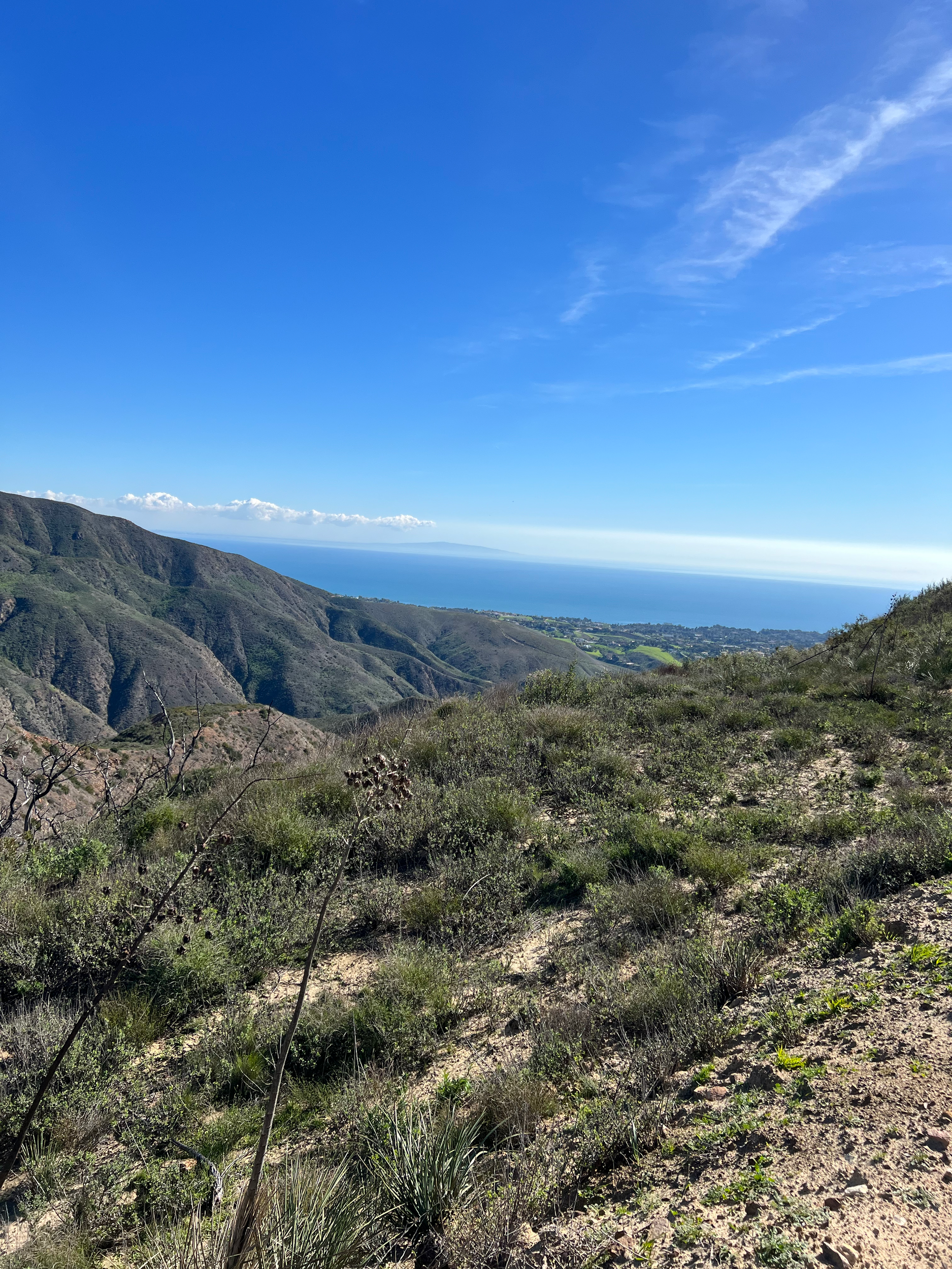 California Mountain range near L.A.