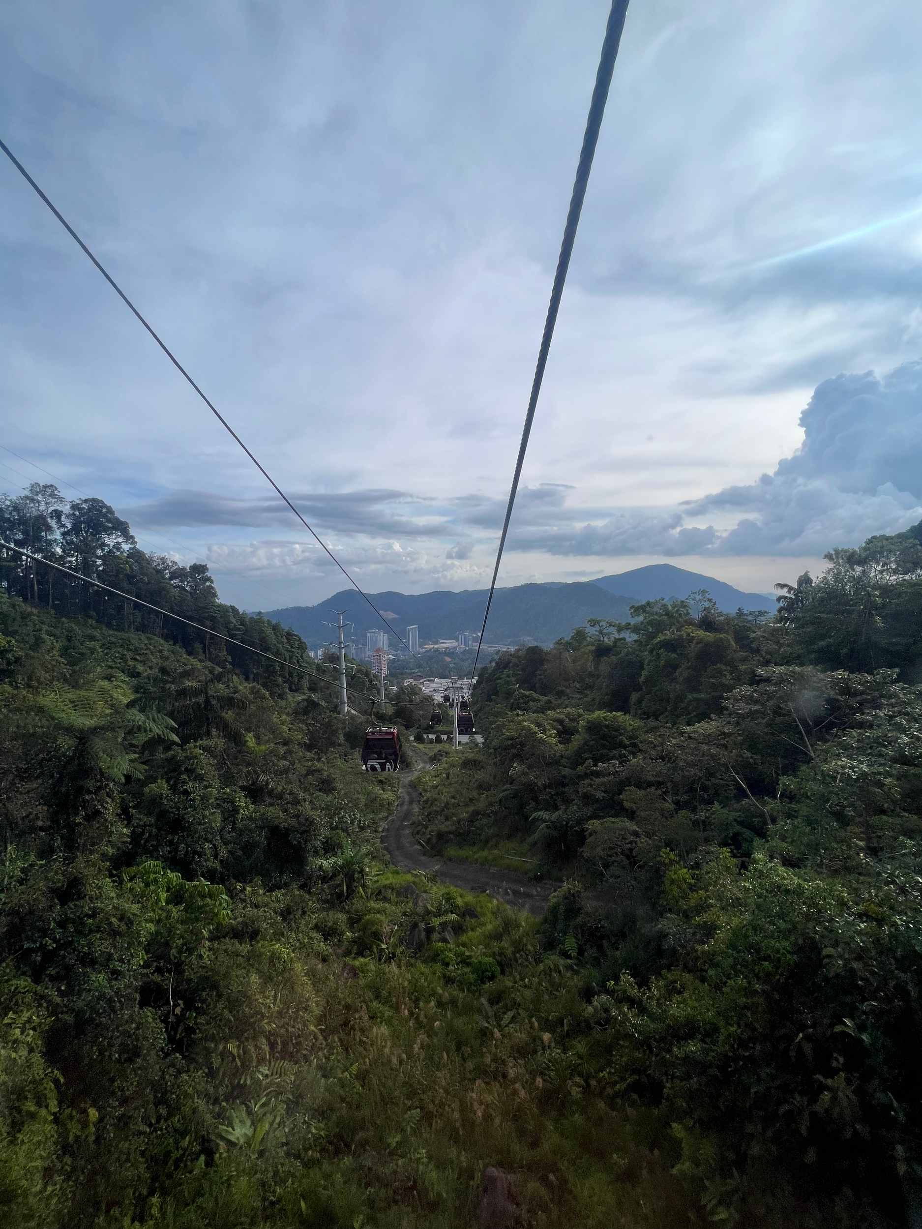 Skylift to the sky mall in Malaysia 