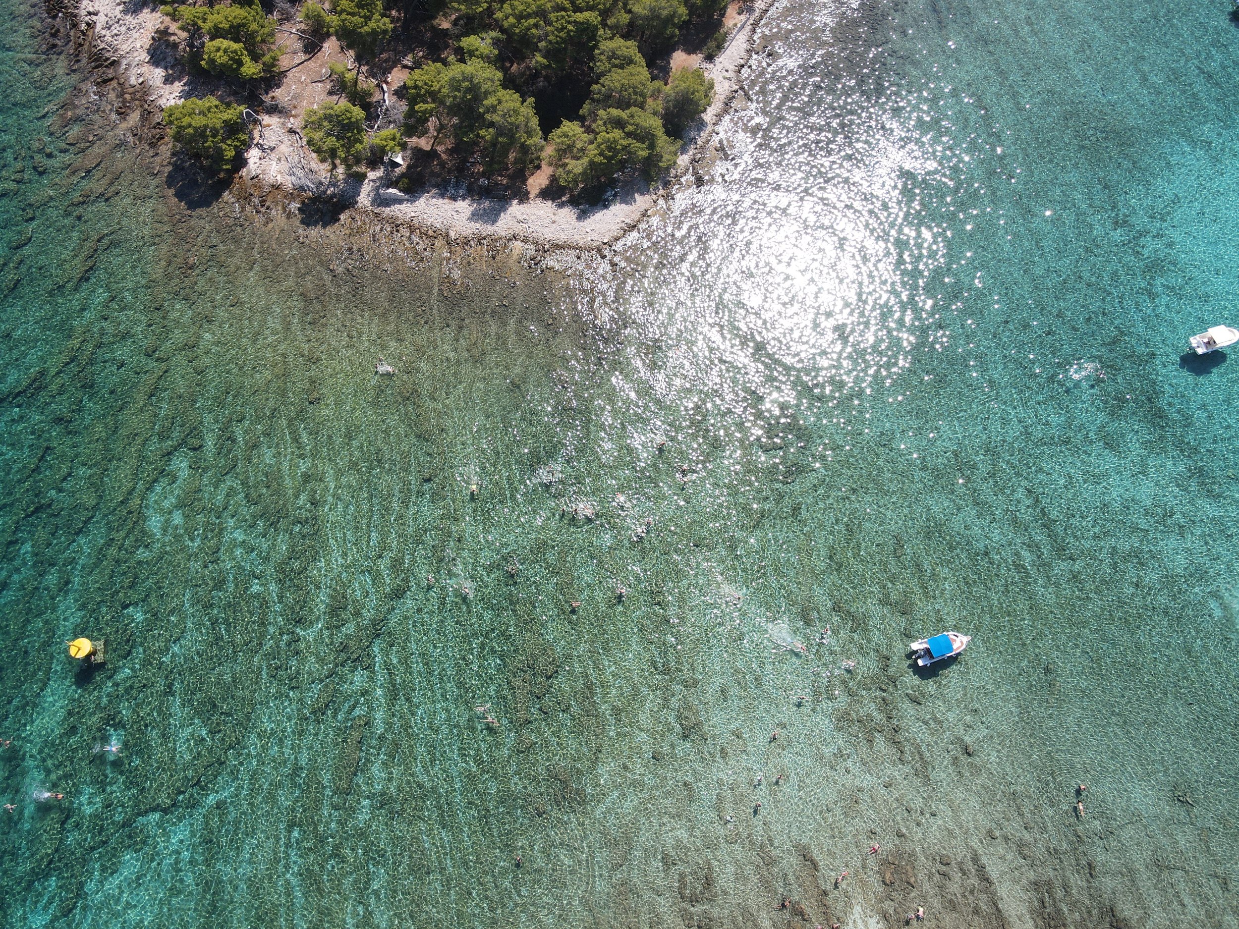 aerial shot of Adriatic sea