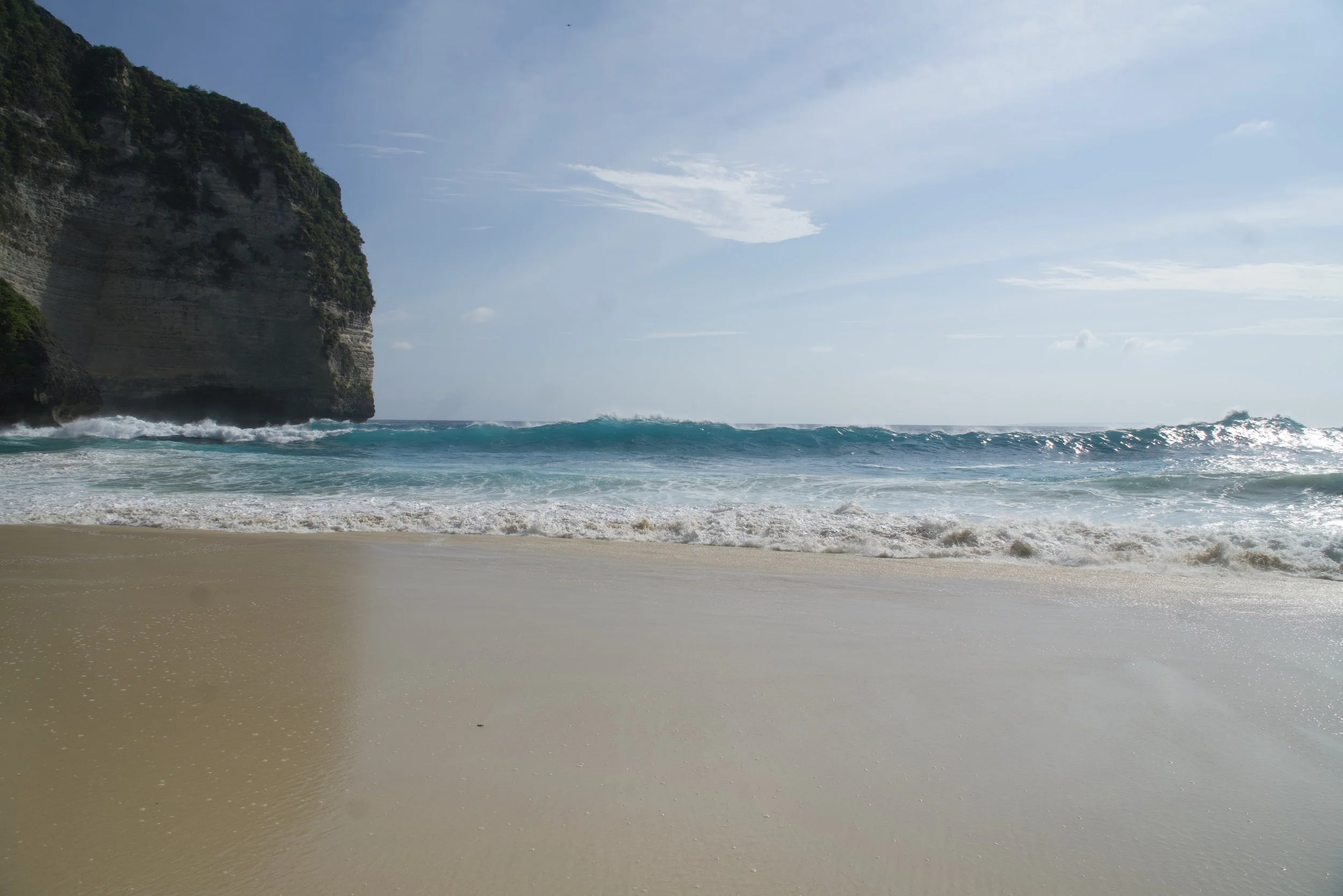 World famous beach in Indonesia kelinking beach