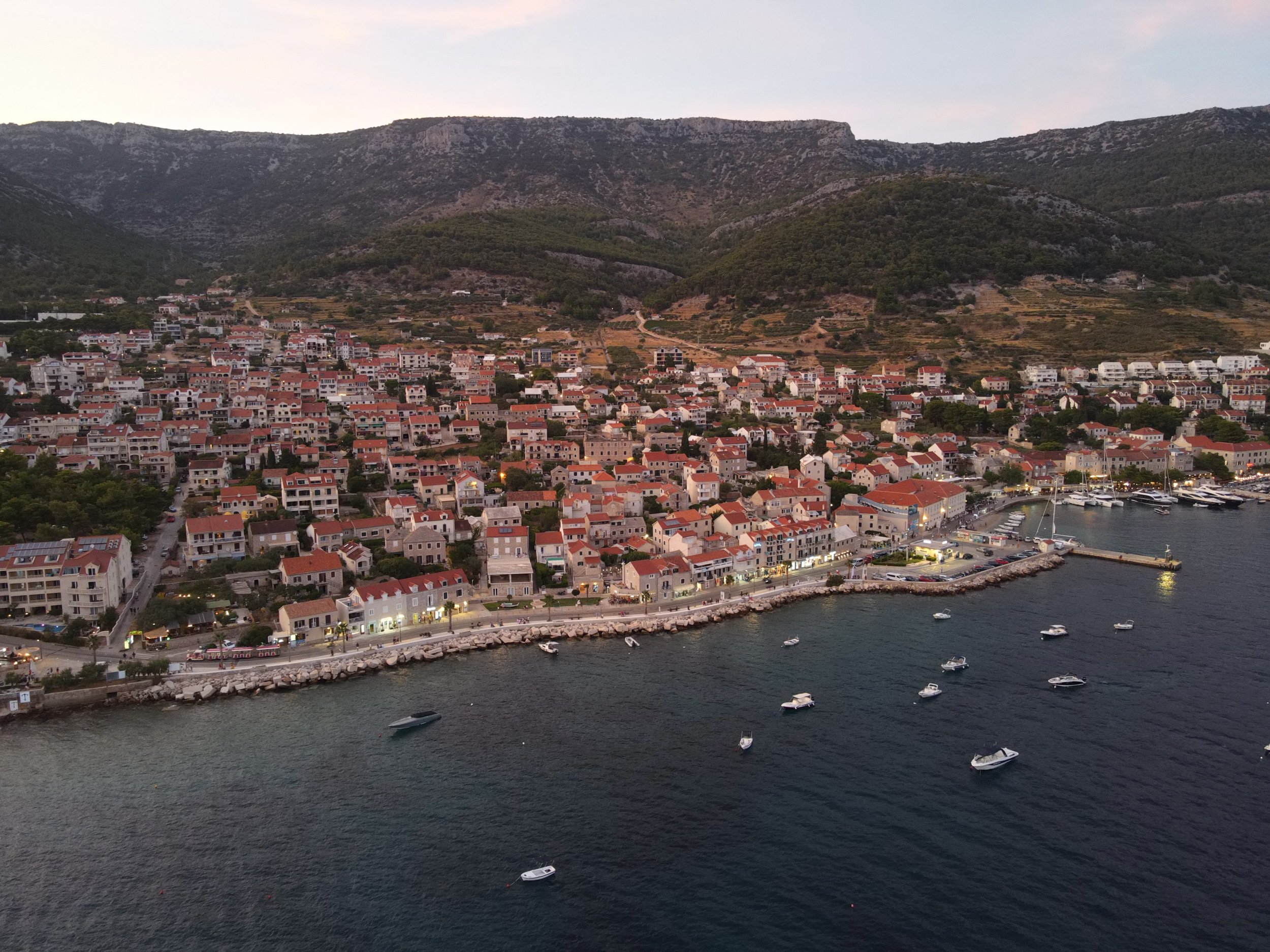 sunset in split Croatia