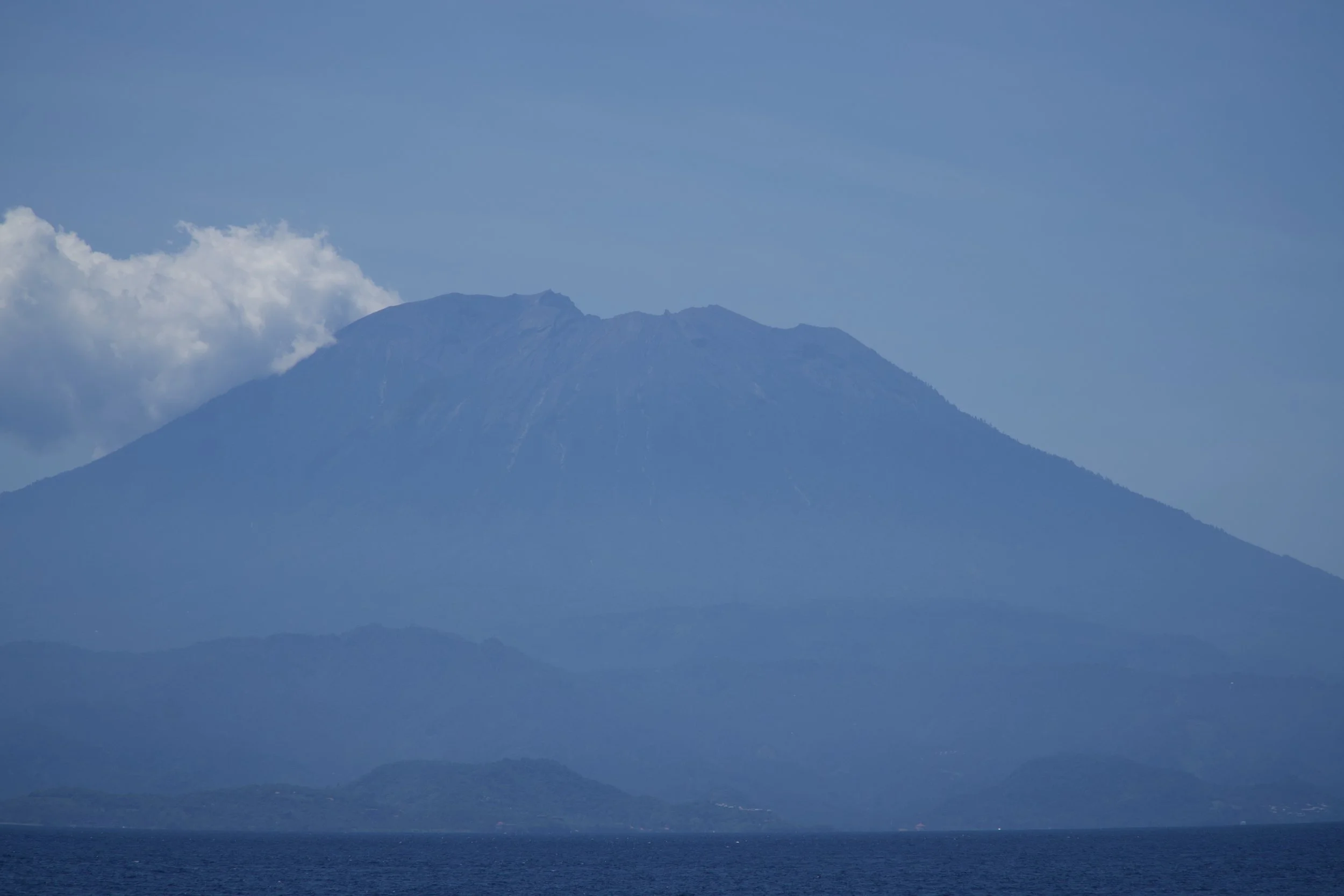 view from of Bali from Nusa Penida