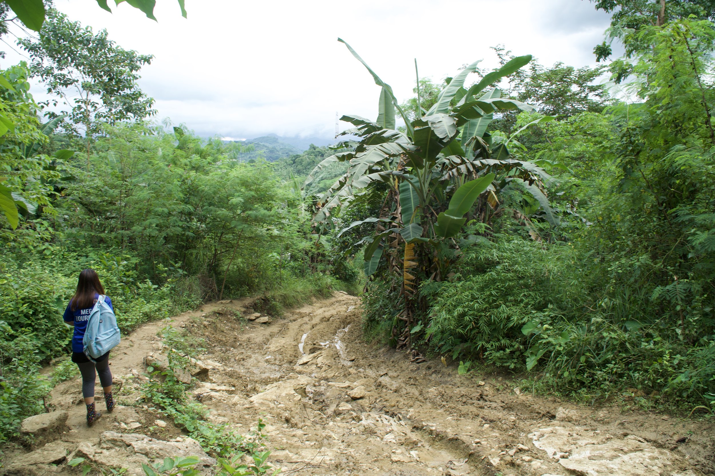 she was on trekking time 