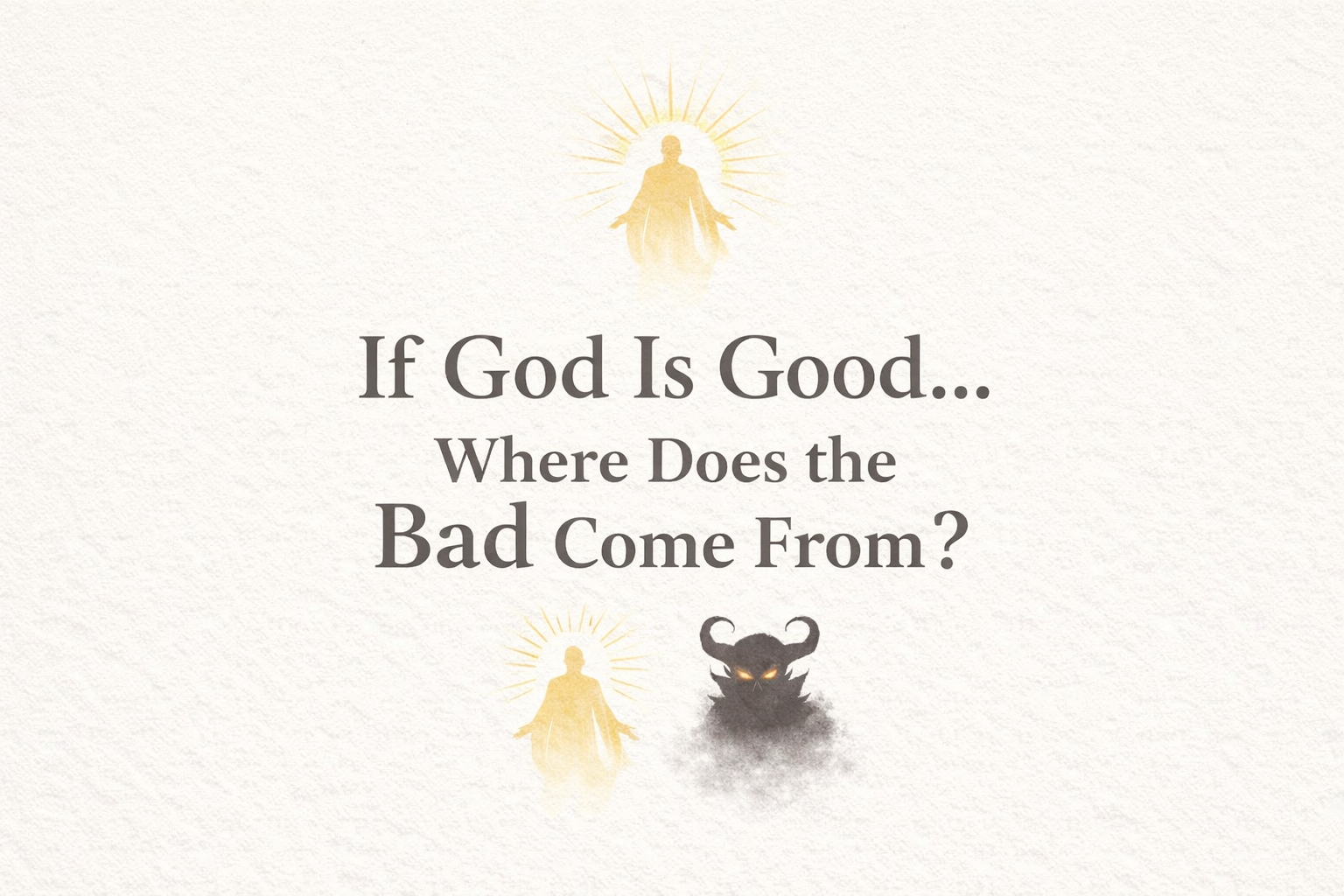 God Is Good…                                                                   SO Where Does the Bad Come From?