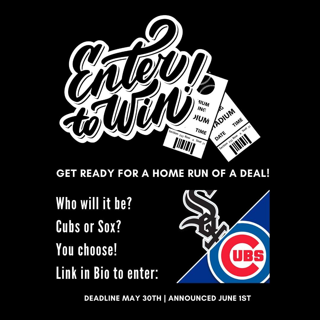 🚨Attention Chicago baseball fans! 🚨MAK Residential is excited to announce that we're giving away a pair of tickets to a Chicago Cubs or Chicago White Sox game! 

⚾️ To enter for a chance to win, click the link in our bio and fill out the form. It's