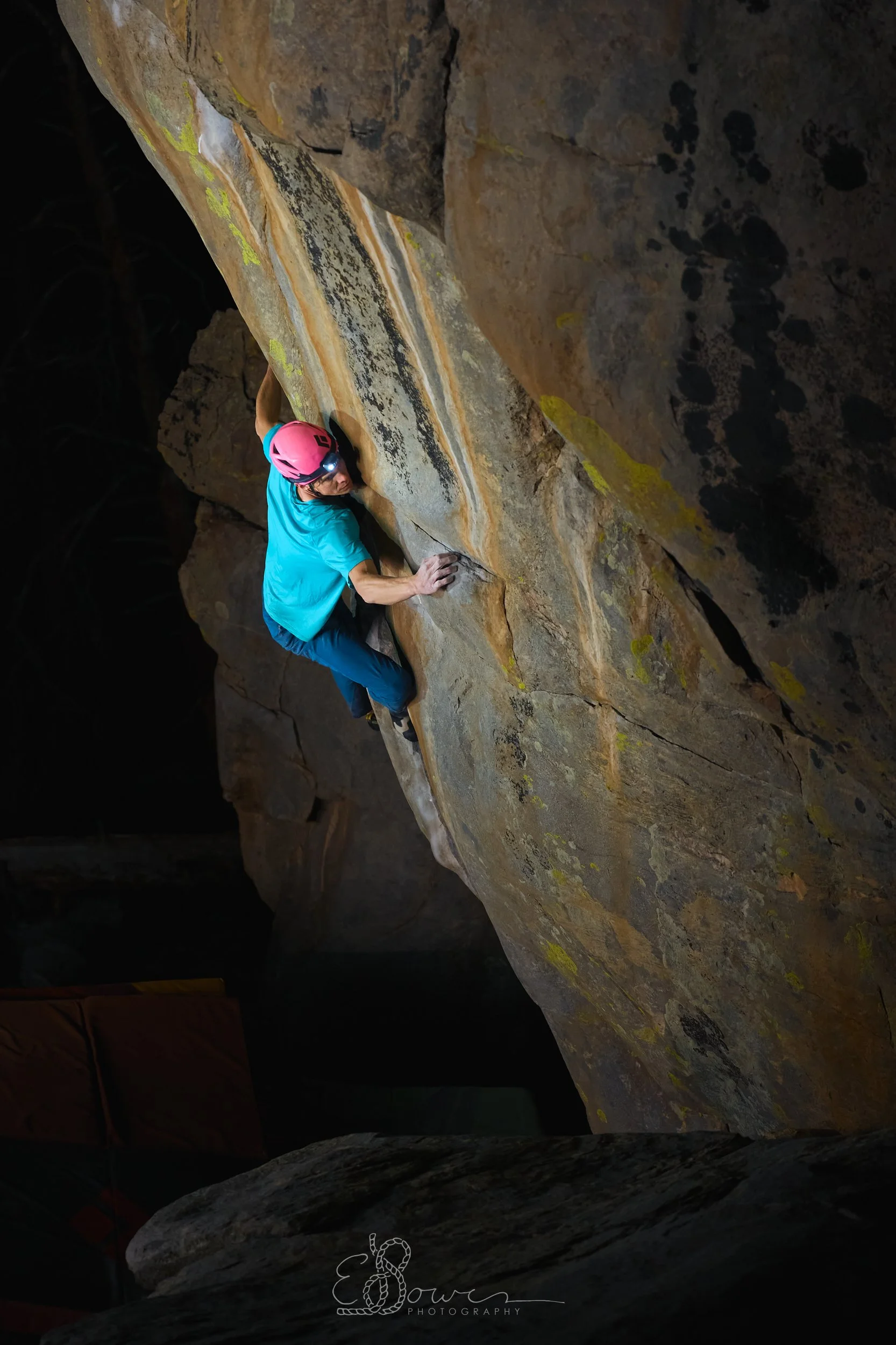 ORTEGA PROJECT IV  
 Shot in the Ortega Mountains, NM | May 2025  
70 mm | f/2.8 | 1/400 s | ISO 1250
  bouldering.,