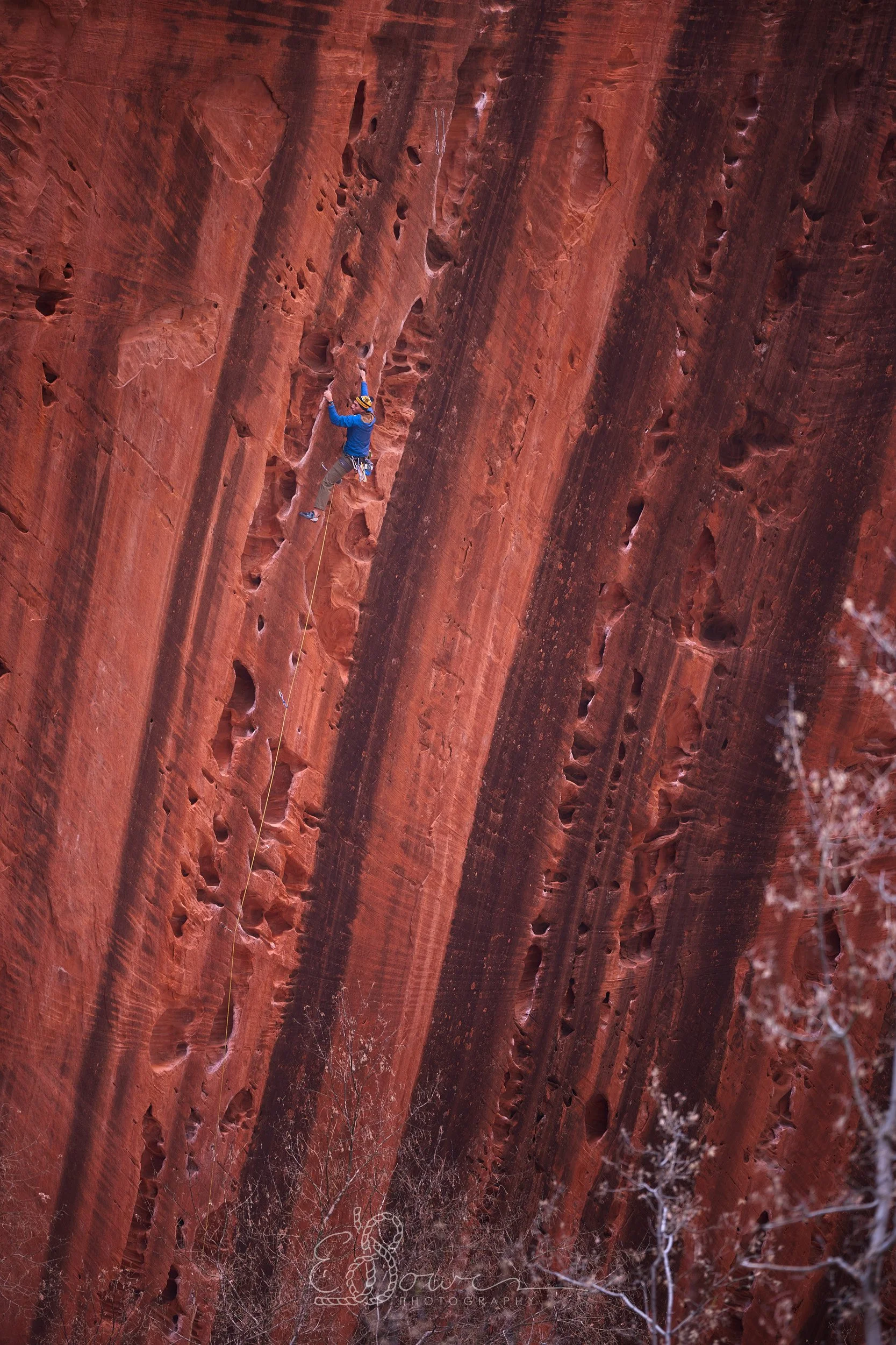  1/2 ROUTE  
 Shot in Zion N.P., UT |  November 2025   
200 mm | f/2.8 | 1/125 s | ISO 640
  utah., 
