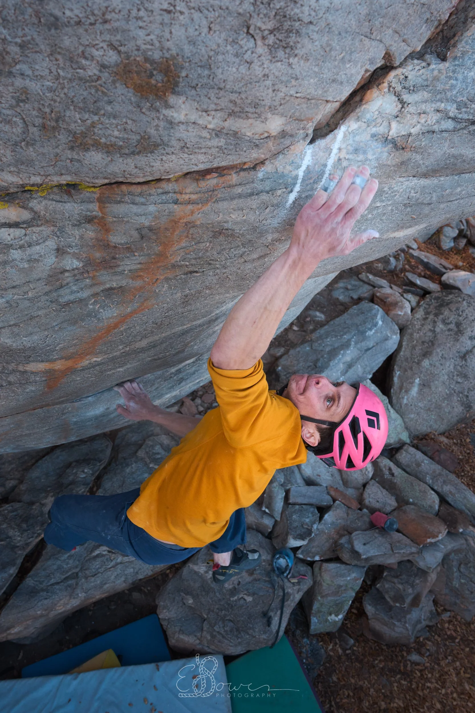 ODYSSEY II  
 Shot in the Ortega Mountains, NM | April 2025  
24 mm | f/5.6 | 1/2000 s | ISO 3200
  bouldering.,