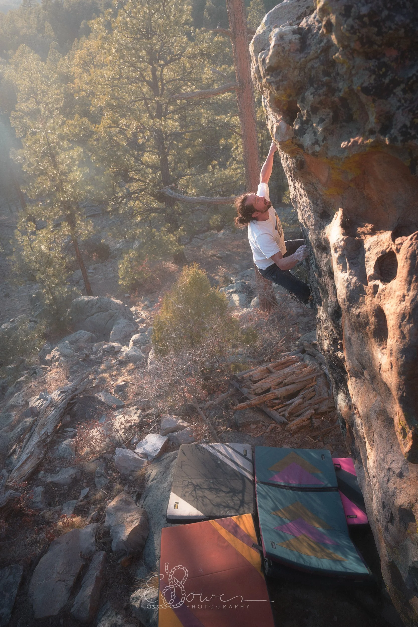  BLACK MAGIC   
 Shot in the Ortega Mountains, NM | March 2026   
24 mm | f/4 | 1/500 s | ISO 200
 
  bouldering., 